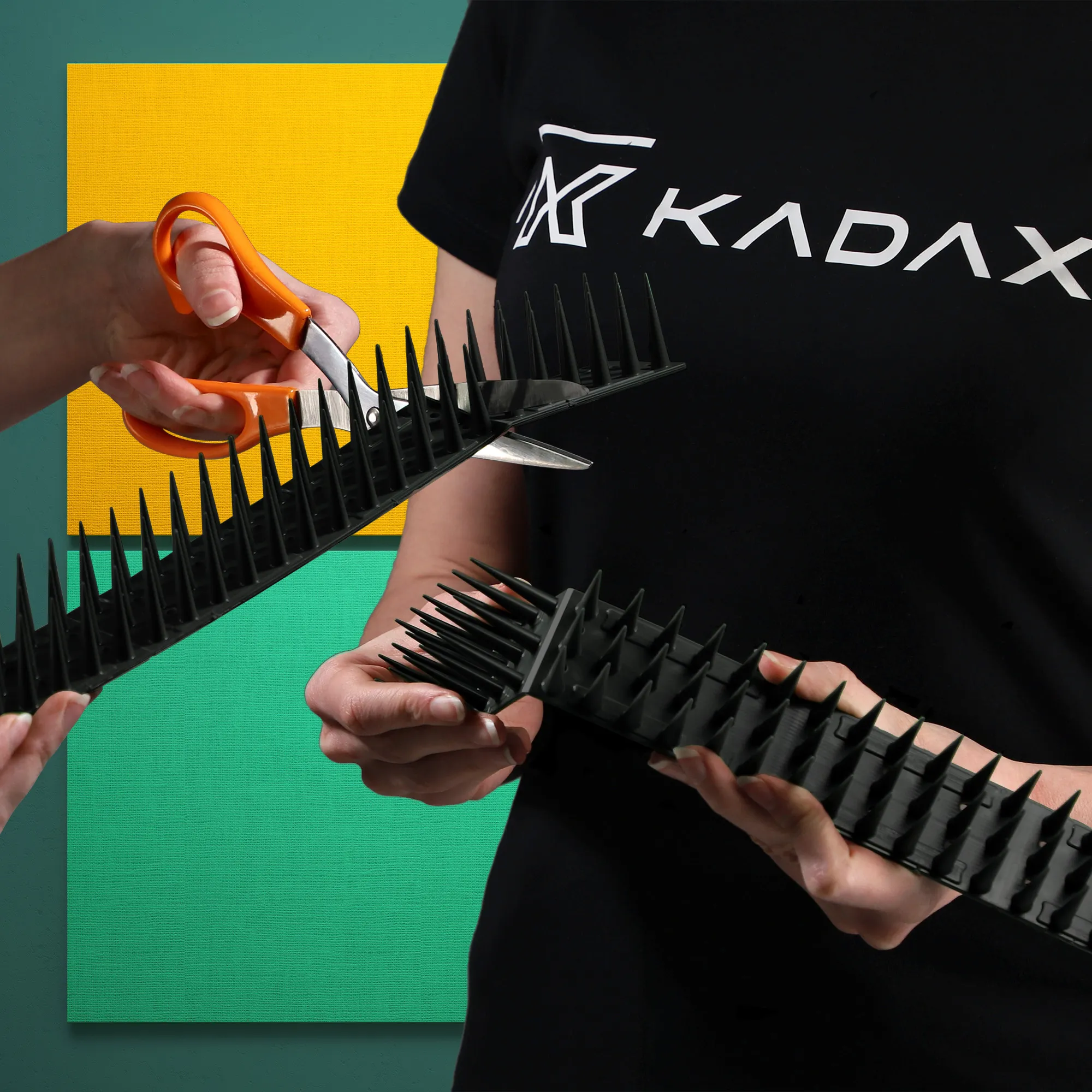 „Arcas“ plastikiniai paukščių atbaidymo smaigai, juodi, 6 vnt.