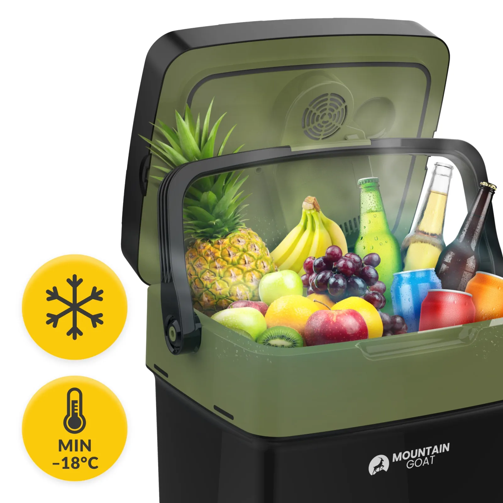 „Mountain Goat“ 29 litrų elektrinis kelioninis aušintuvas