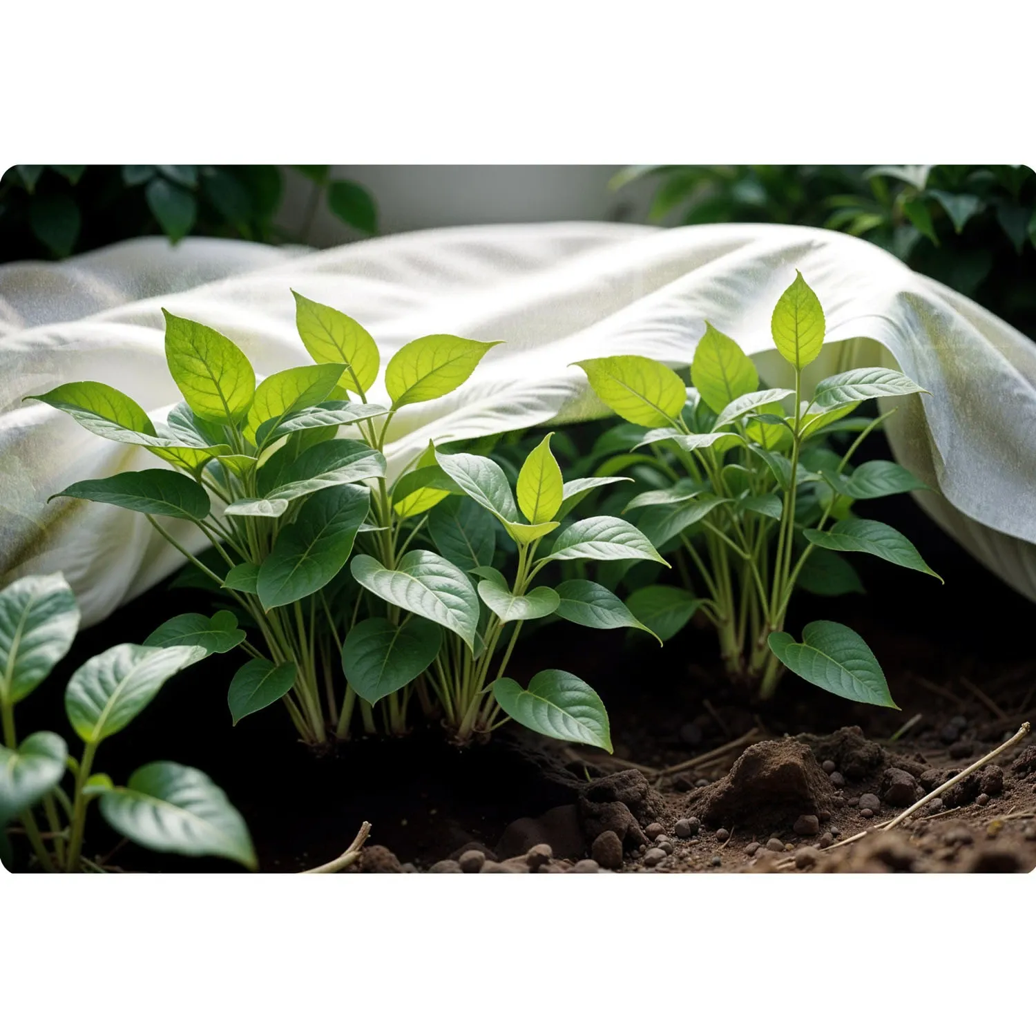 „Plonos“ agrotekstilės danga 1000 cm x 160 cm – balta - nuotrauka 1