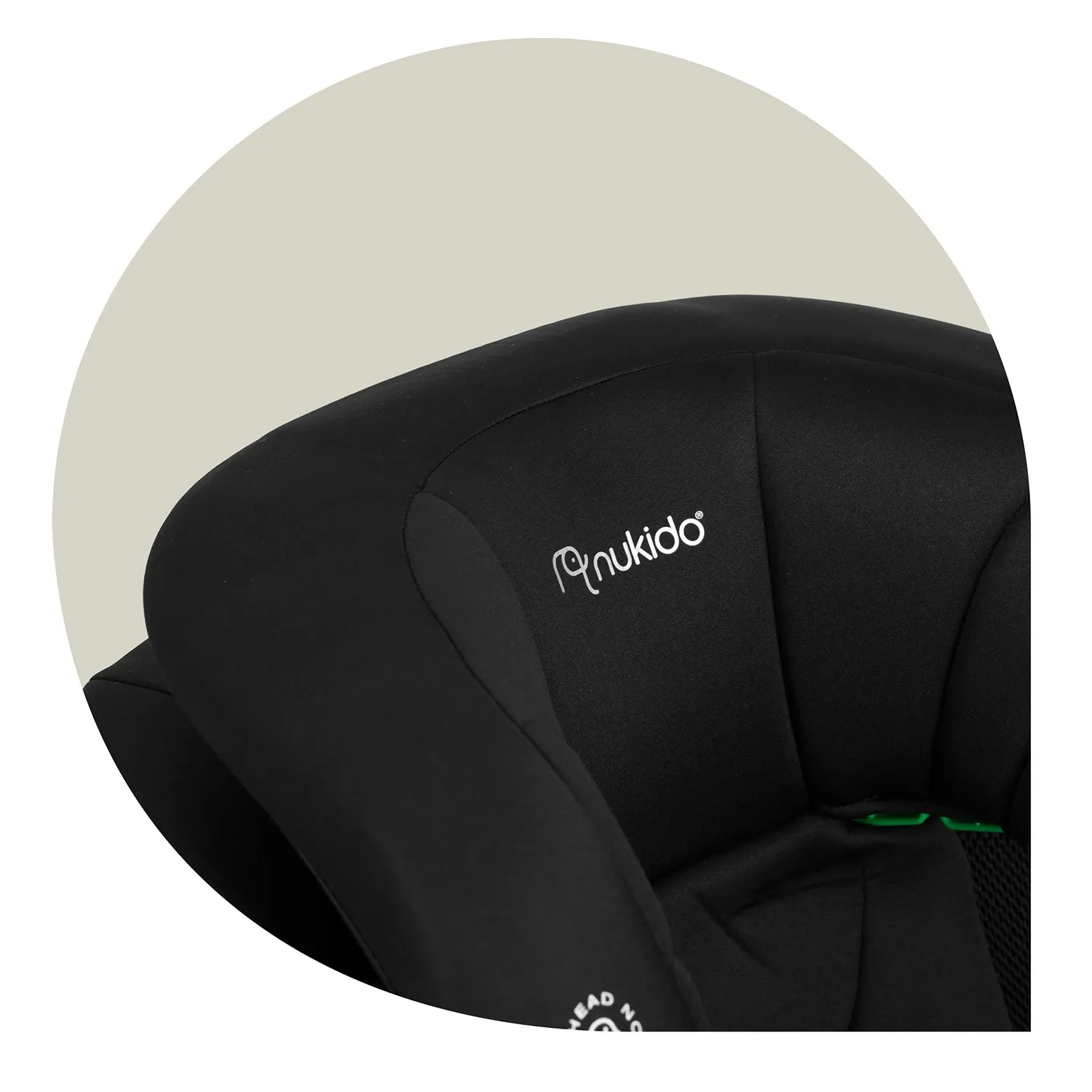 Nukido Louis minkšta juoda automobilinė kėdutė 15-36 kg ISOFIX - nuotrauka 1