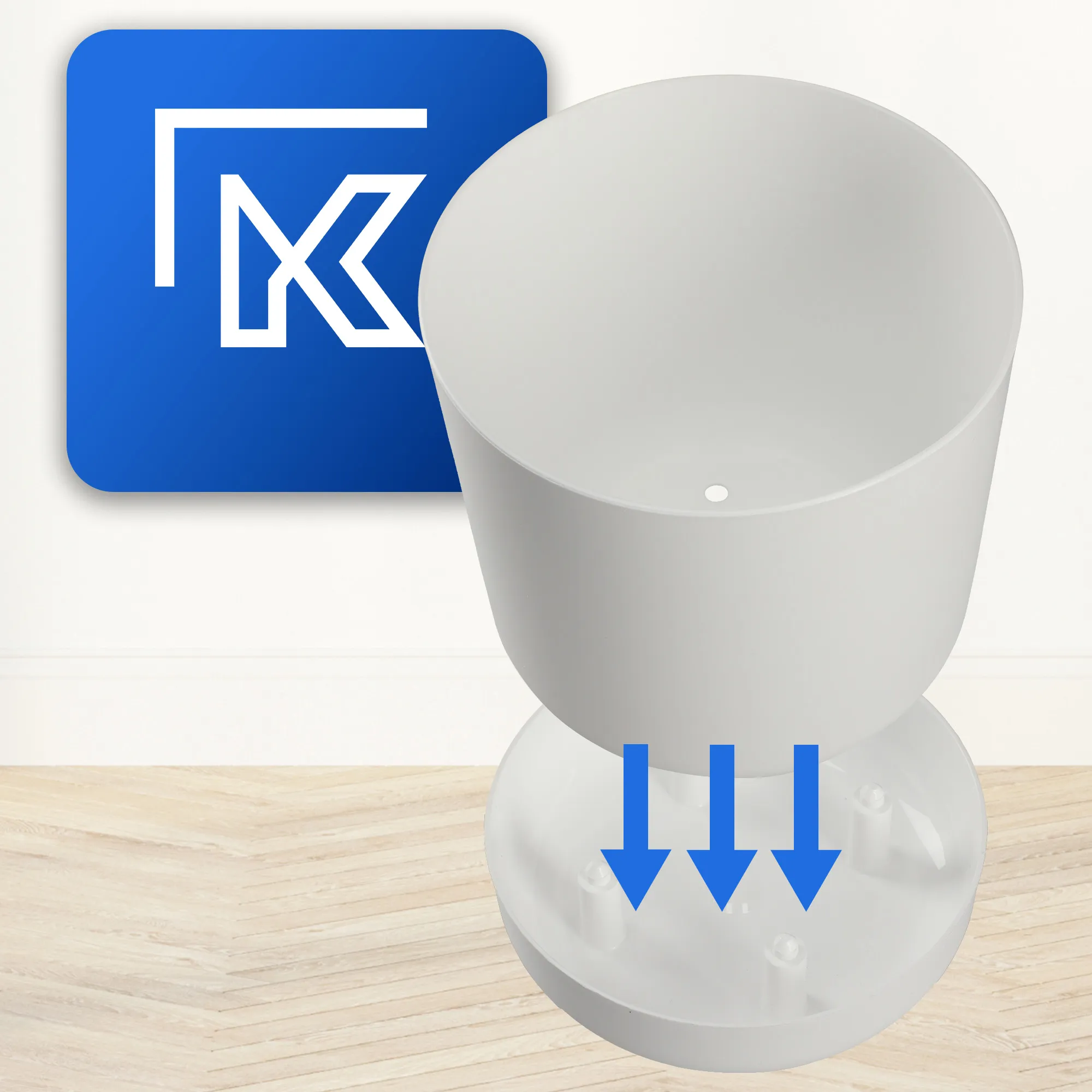 Kama vazonas su lėkštute 13 cm