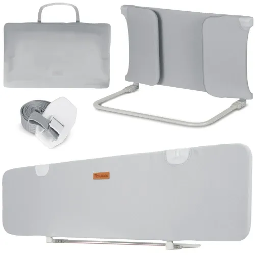 Lovos apsauginis turėklas 150 x 44 x 41 cm, pilkas, Nukido - nuotrauka 1