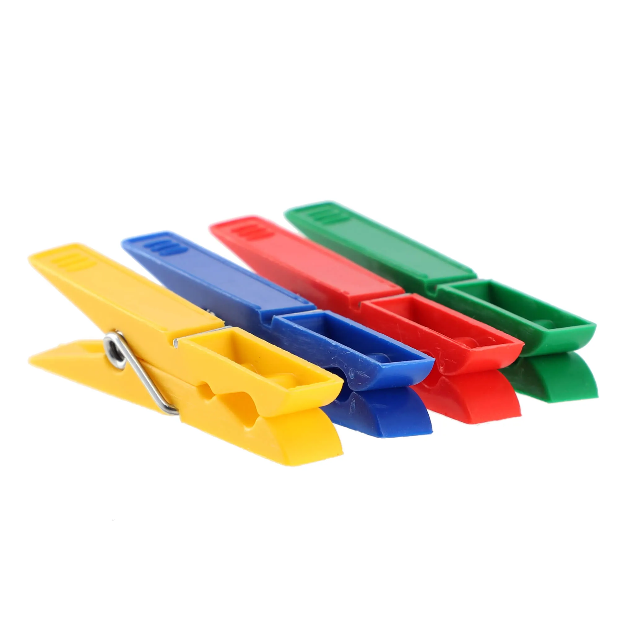 Luant plastikiniai skalbinių segtukai, 4 spalvos, 20 vnt.