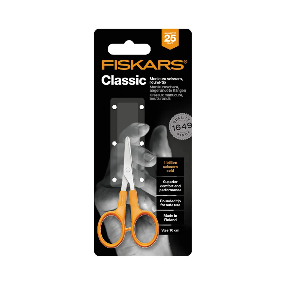 Fiskars 1003028 klasikinės nagų žirklės, 10 cm