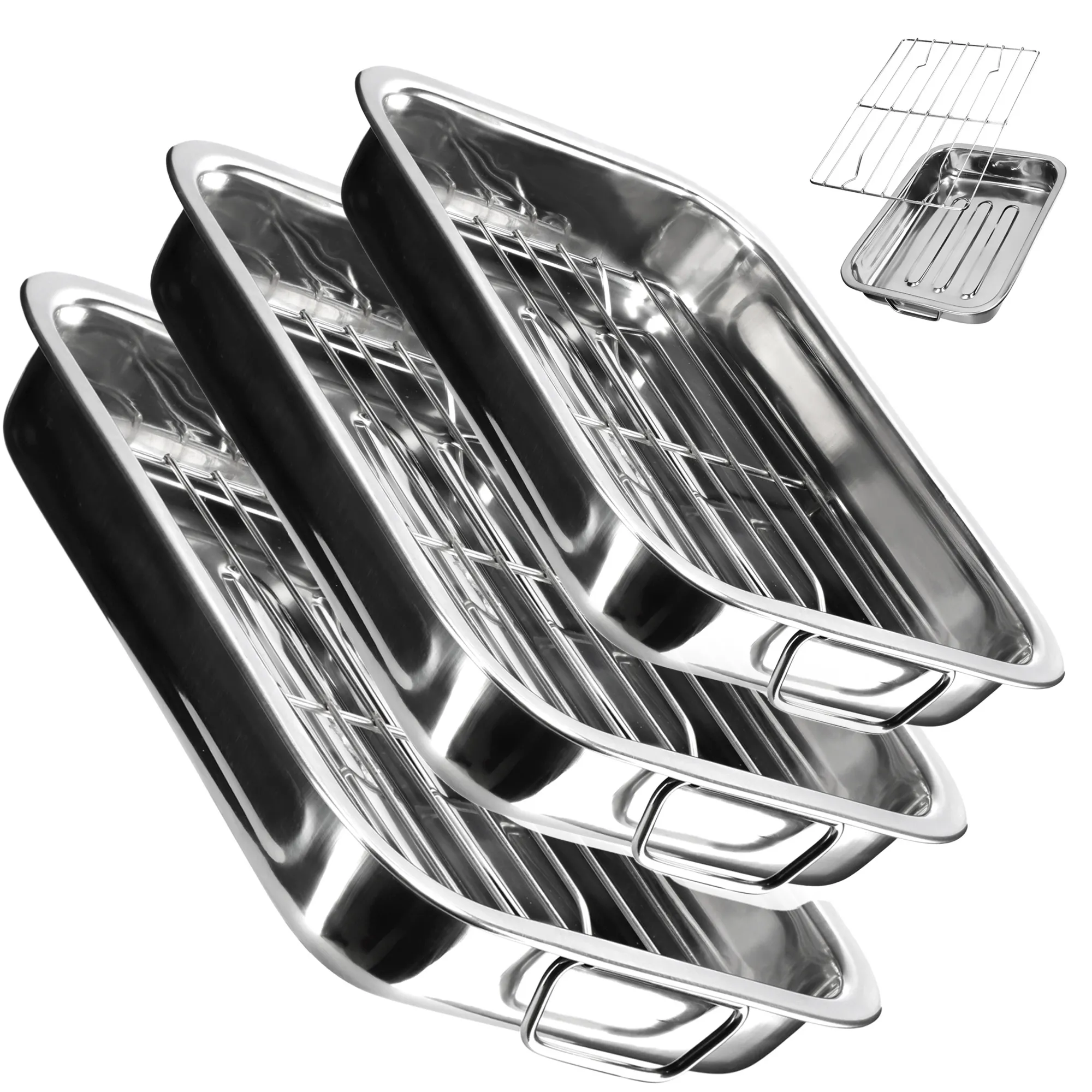 Kepimo skardos su grotelėmis 30 + 35 + 40 cm, sidabrinės