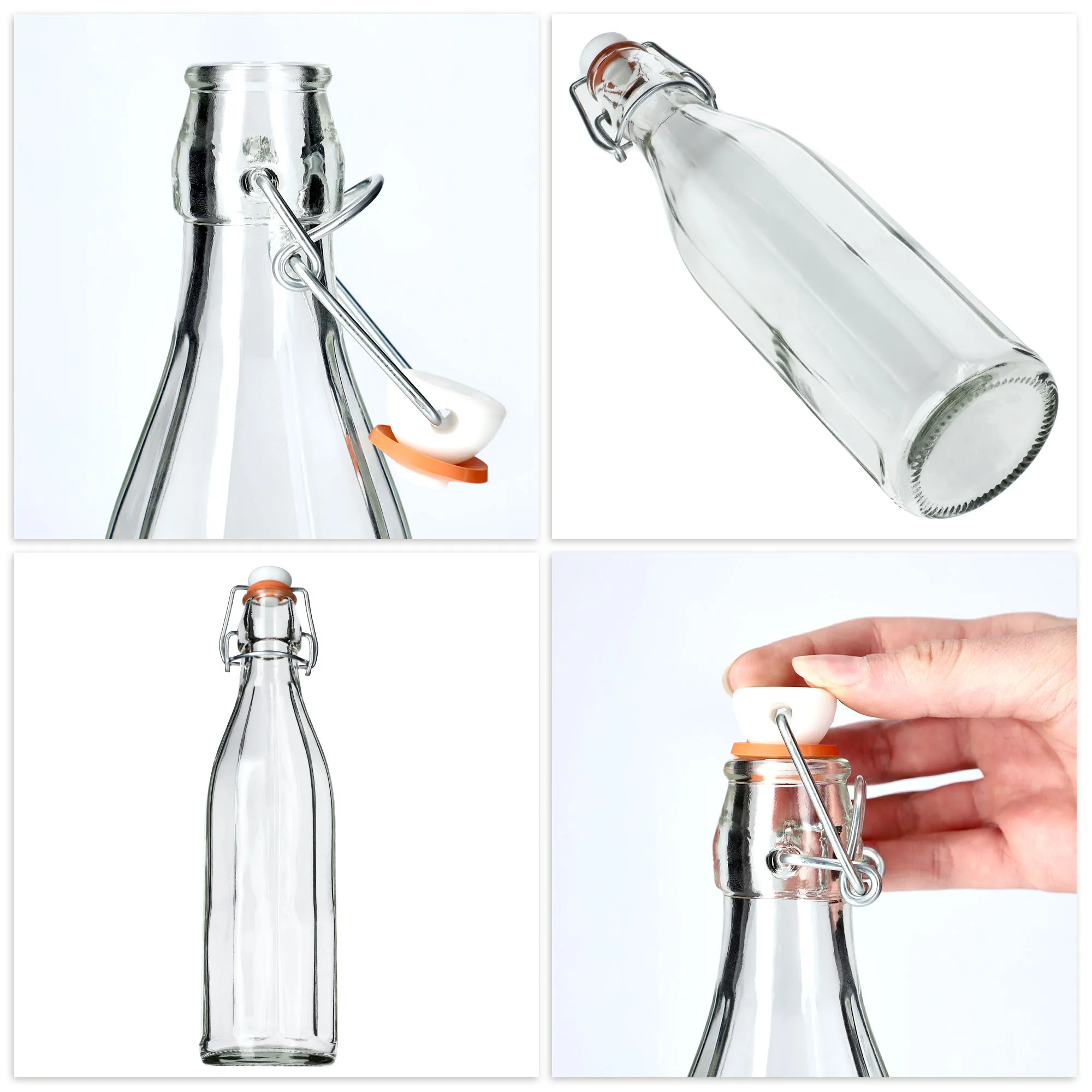 Tore stiklinis butelis su kamščiu 500 ml