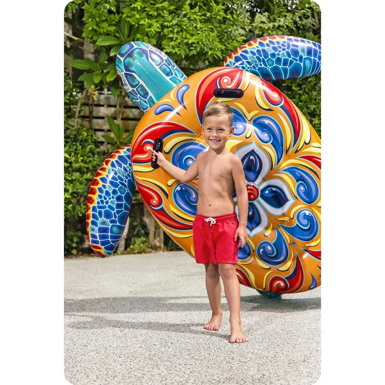 Pripučiamas plaukimo čiužinys „vėžlys“, 186 x 168 cm, „Bestway 41523“ - nuotrauka 1