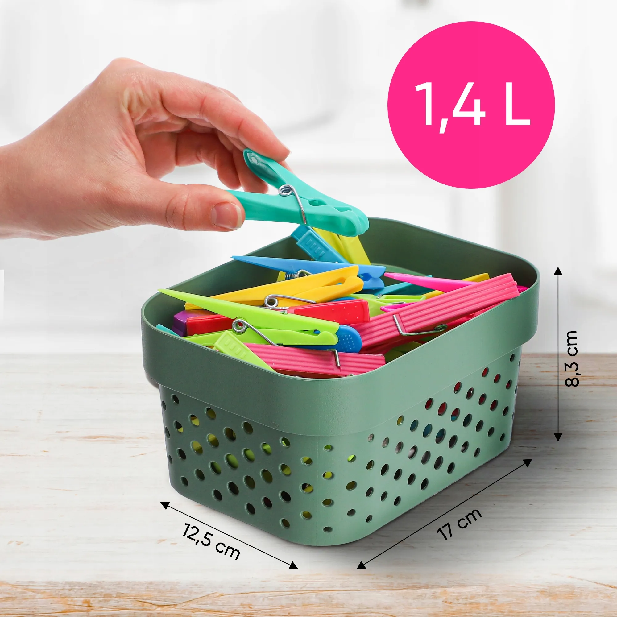 „Curver Infinity“ perdirbtas 1,4 l laikymo indas, žalias