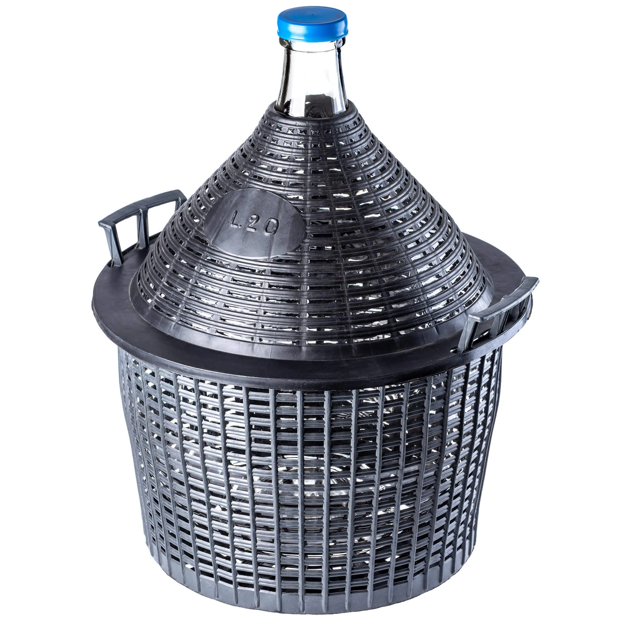 Alatri vyno butelis „Carboy“ su siaura skylute, 15 l