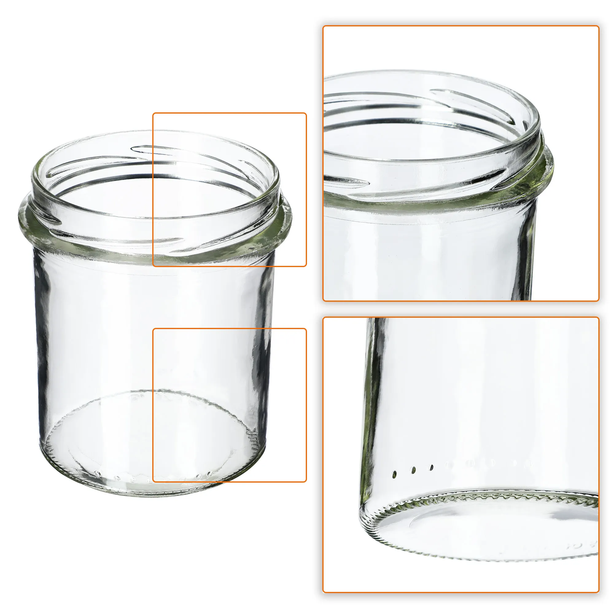 Avila konservavimo stiklainiai 350 ml 10 vnt. 82 mm + dangteliai „Medus“