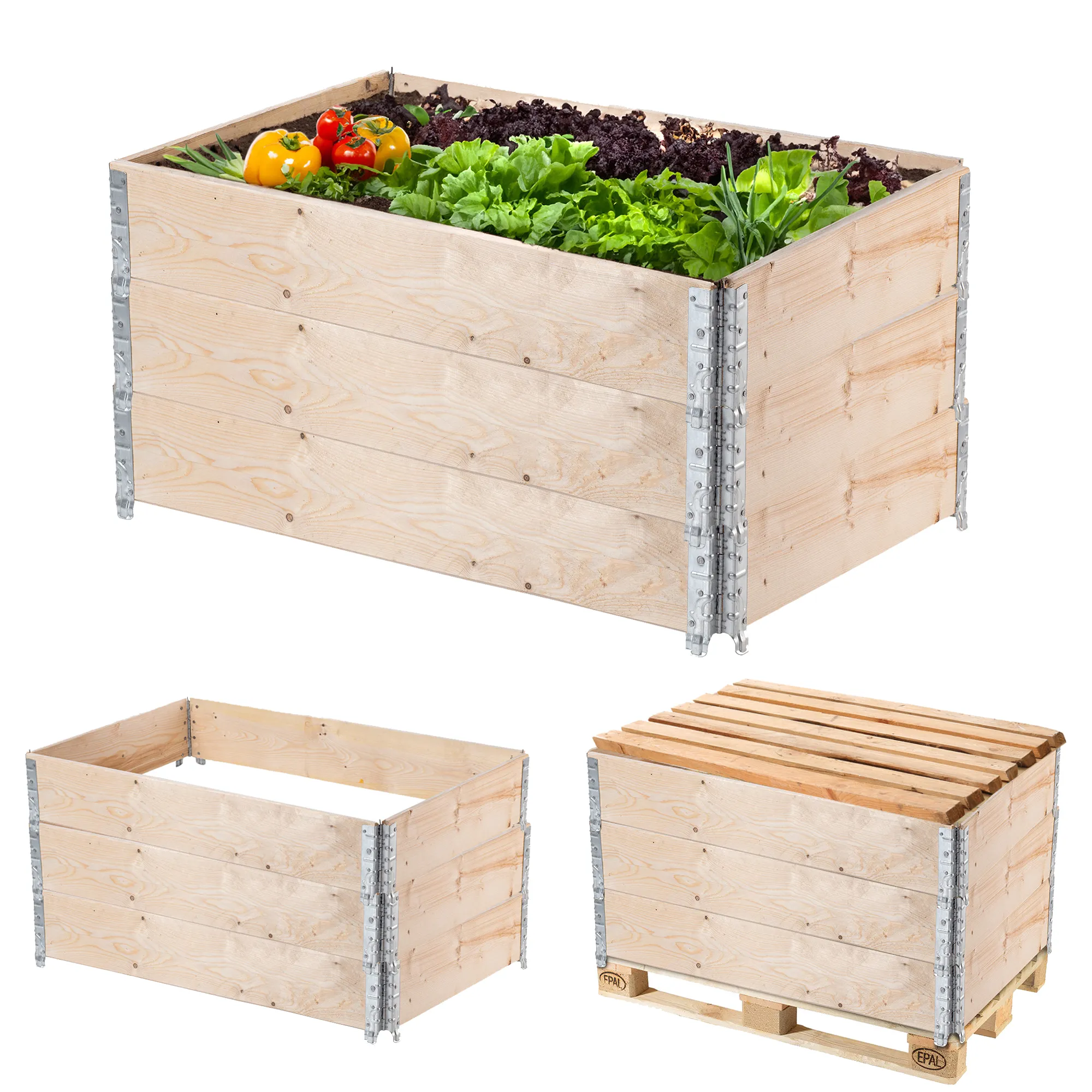 Banari sodo krašto padėklo prailginimas, 3 vnt., 120x80x20cm