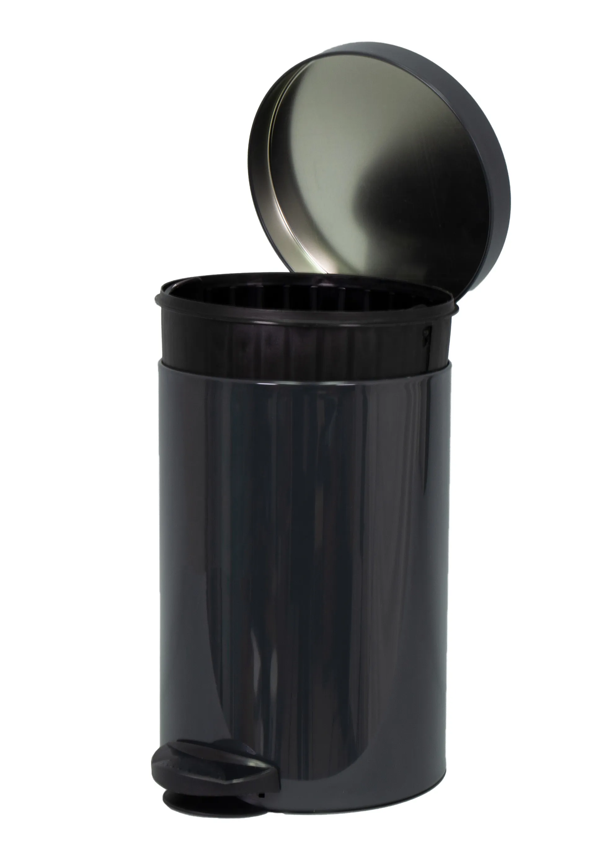 „Melfi“ 14 l plieninė šiukšliadėžė, juoda