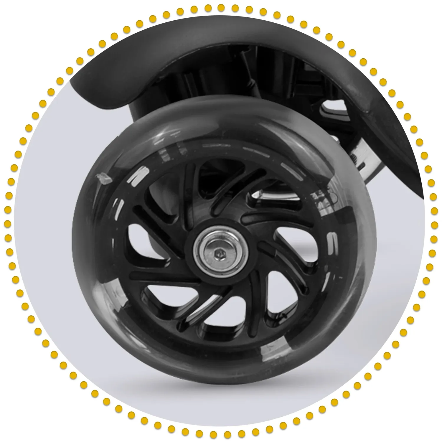 „Ricokids Cubi“ triratis paspirtukas – juodas ir oranžinis - nuotrauka 1