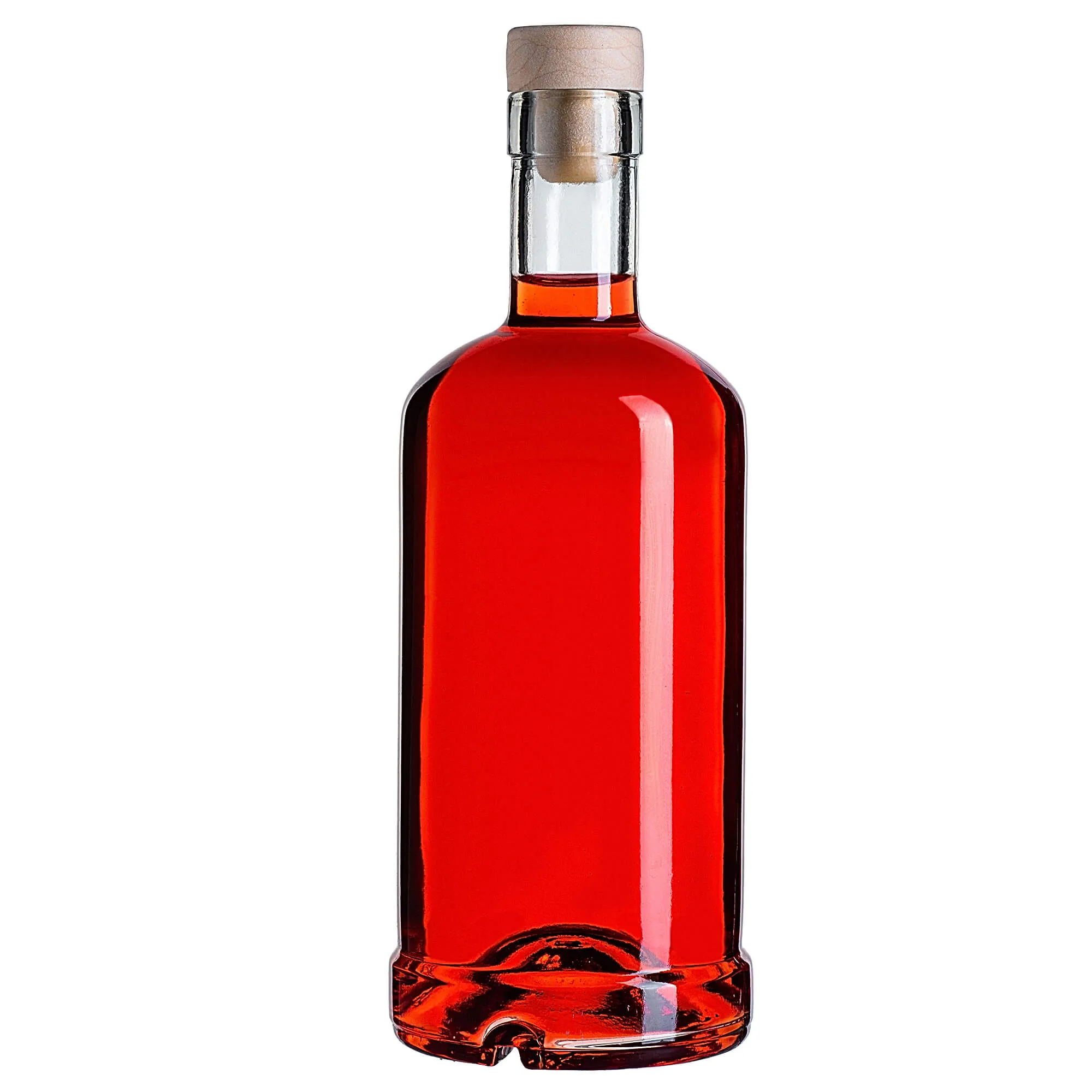 Tadek stiklinis alkoholio butelis 500 ml su sintetiniu kamščiu 1 vnt.