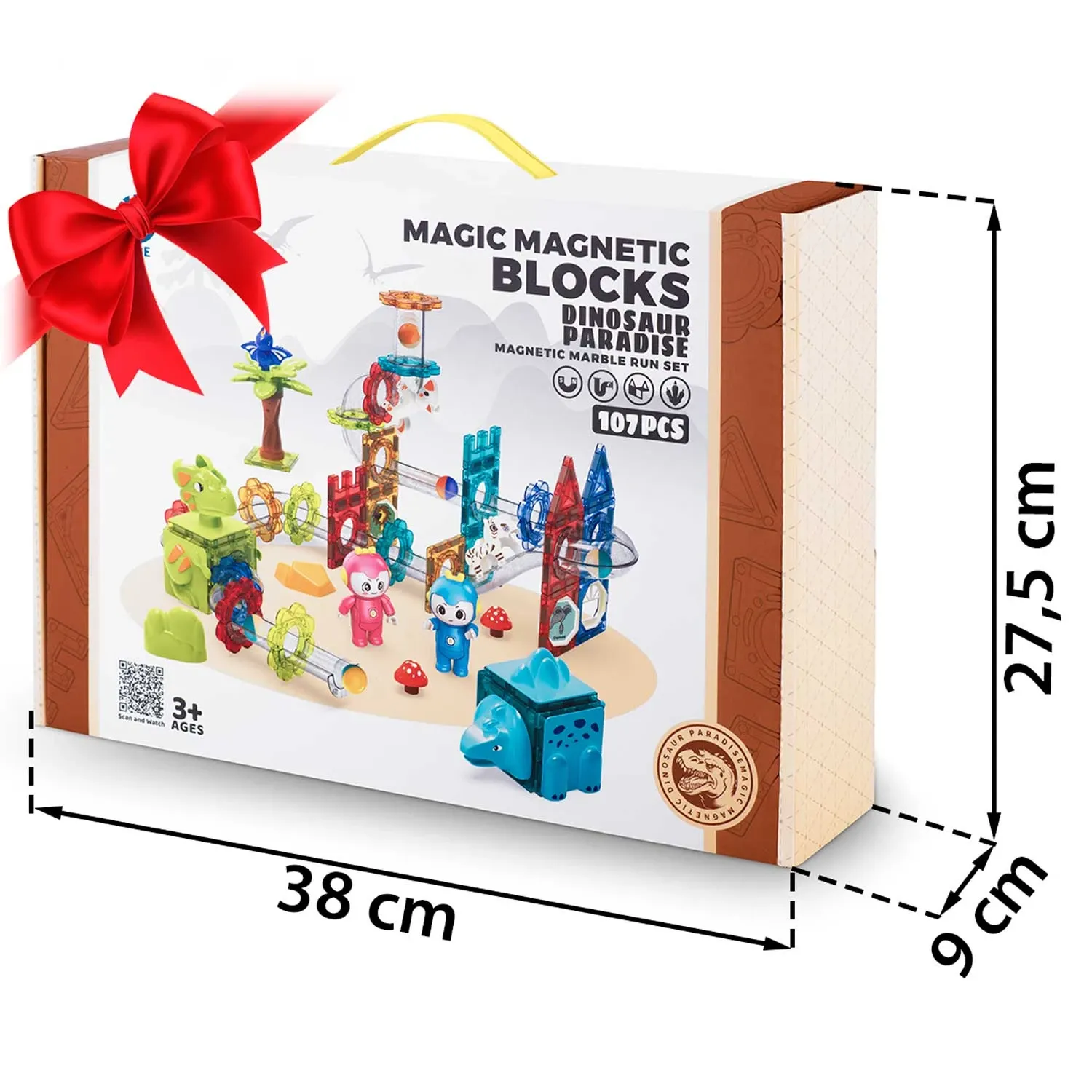 Ricokids RK-757 magnetiniai kaladėlės „Dinozaurų rojus“ - nuotrauka 1