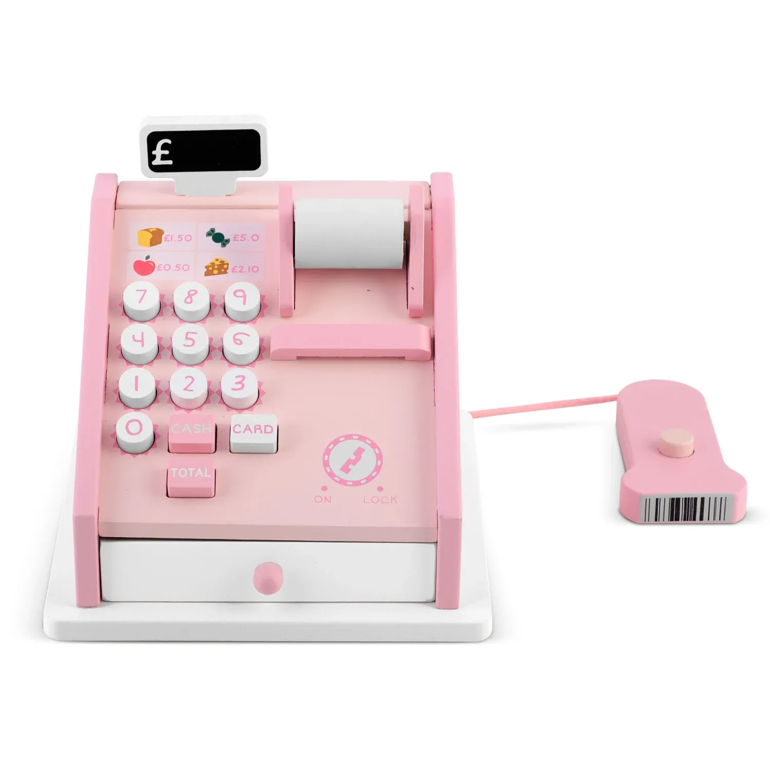 Medinis žaislinis kasos aparatas RK-868 Ricokids - nuotrauka 1