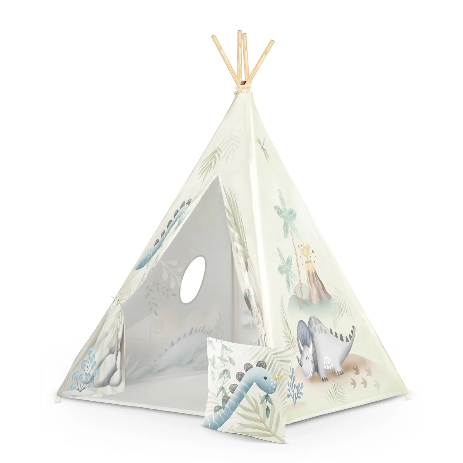 Nukido tipi palapinė vaikams – dinozaurai - nuotrauka 1