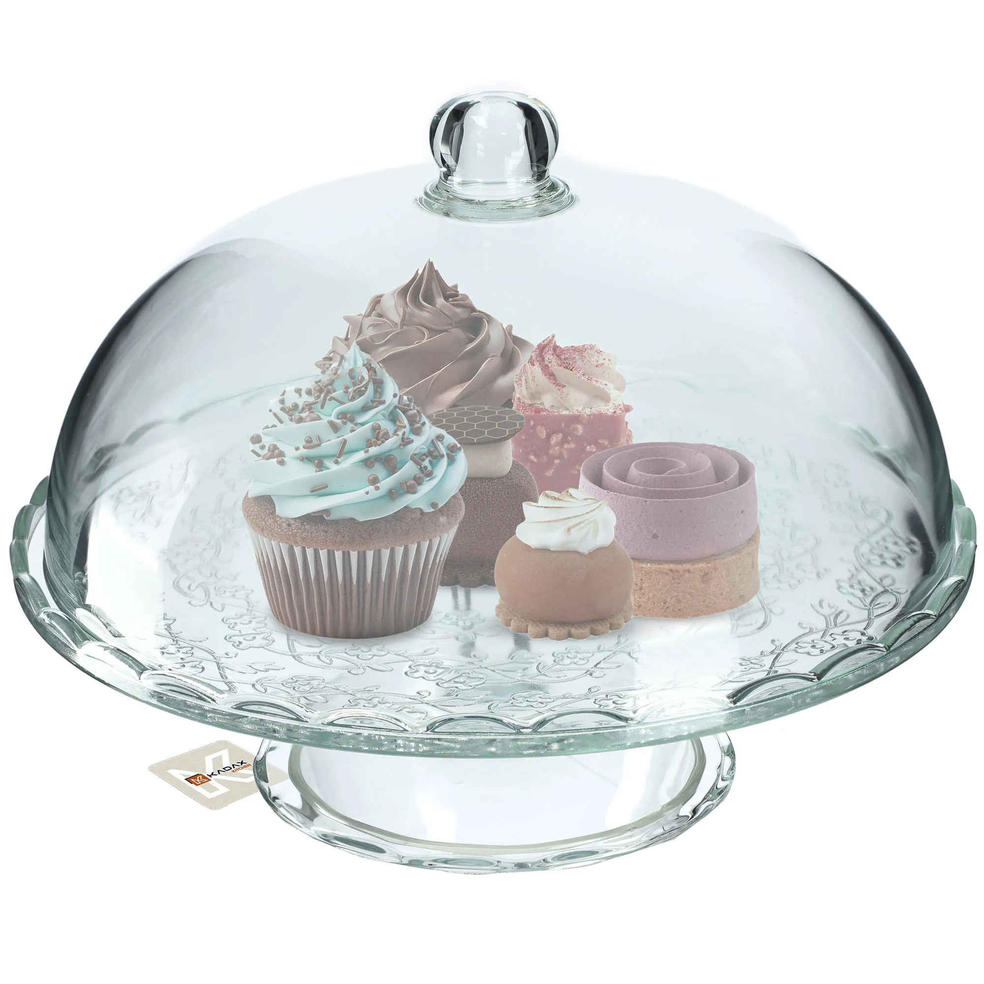 Dego torto stovas su dangčiu ir torto stovu 29 cm