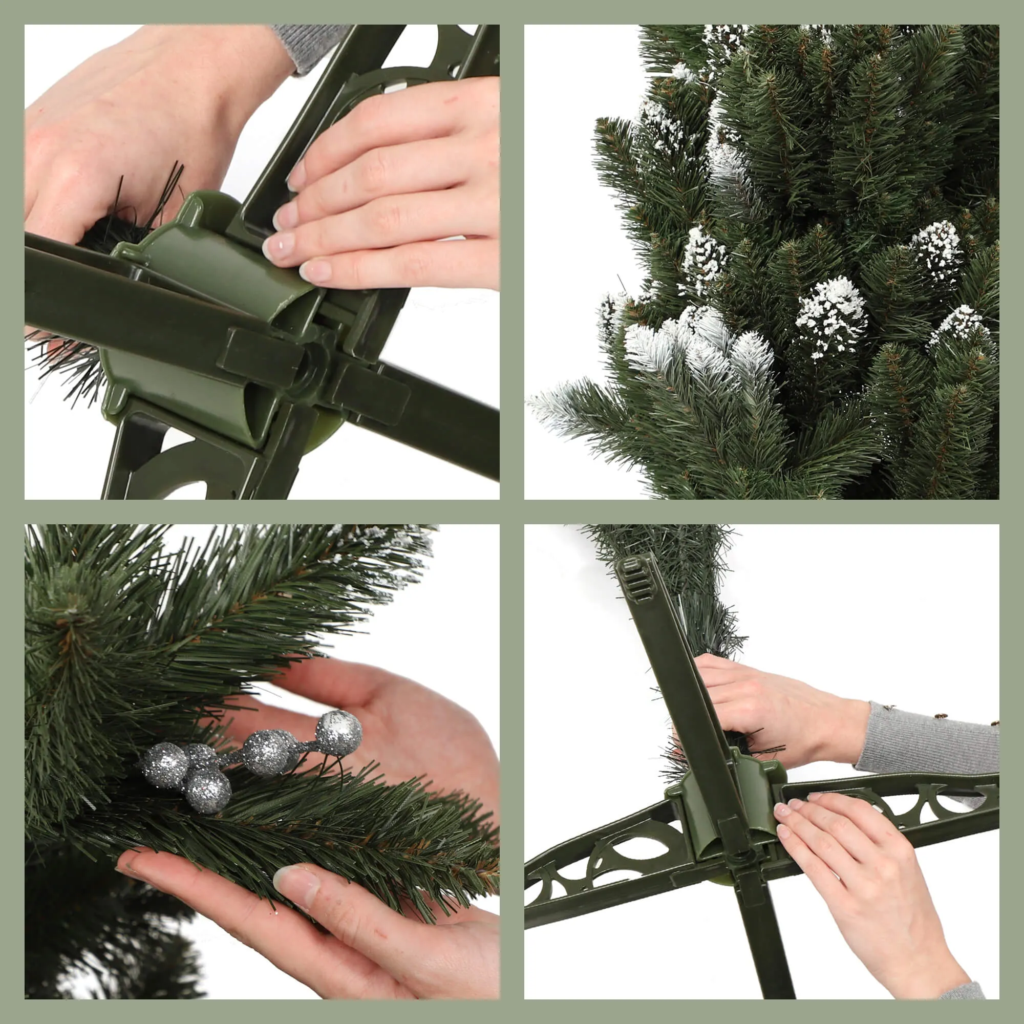 Dirbtinė Kalėdų eglutė, deimantinė pušis, Mantua, 180 cm