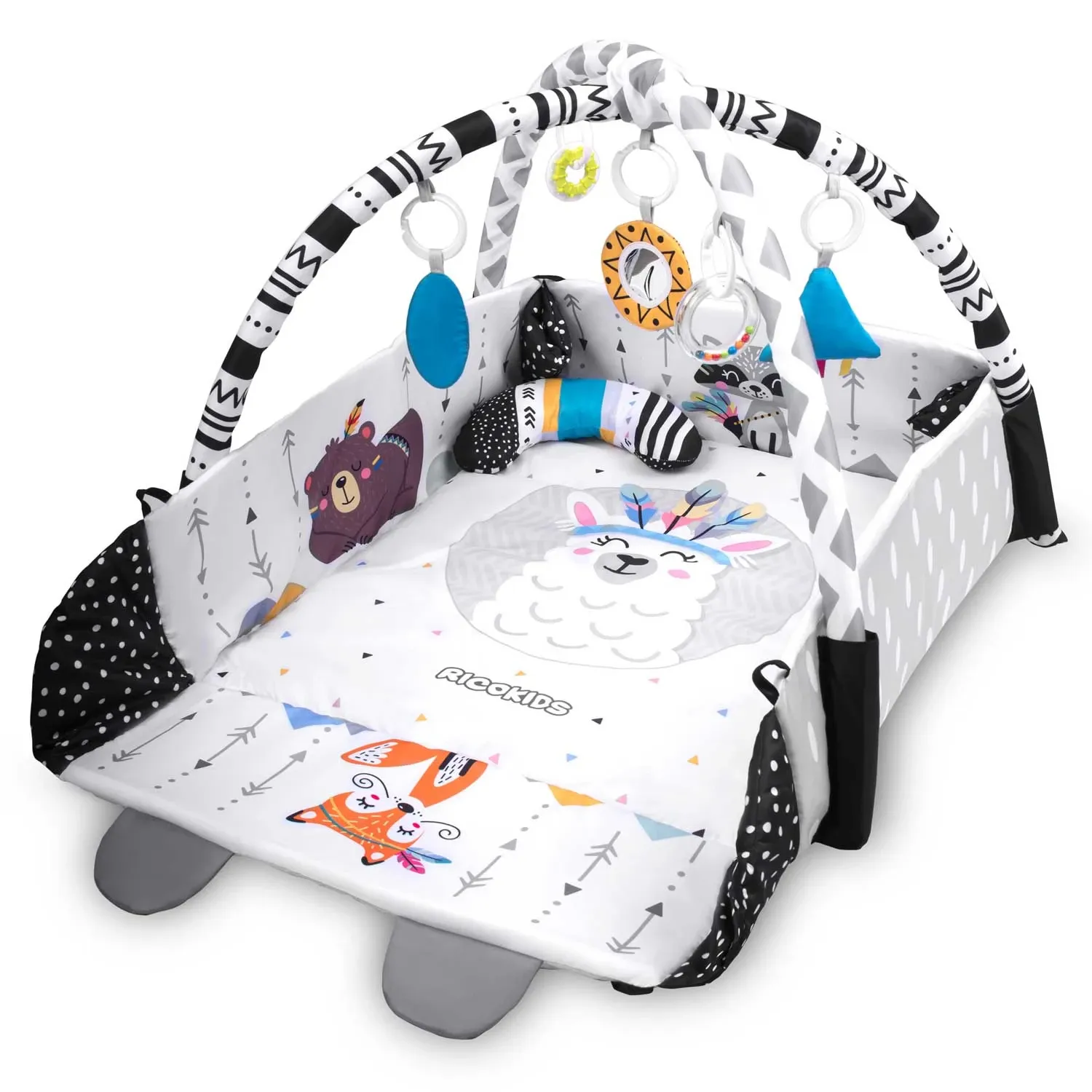 Interaktyvus edukacinis kilimėlis 110 x 100 cm Boho Ricokids - nuotrauka 1