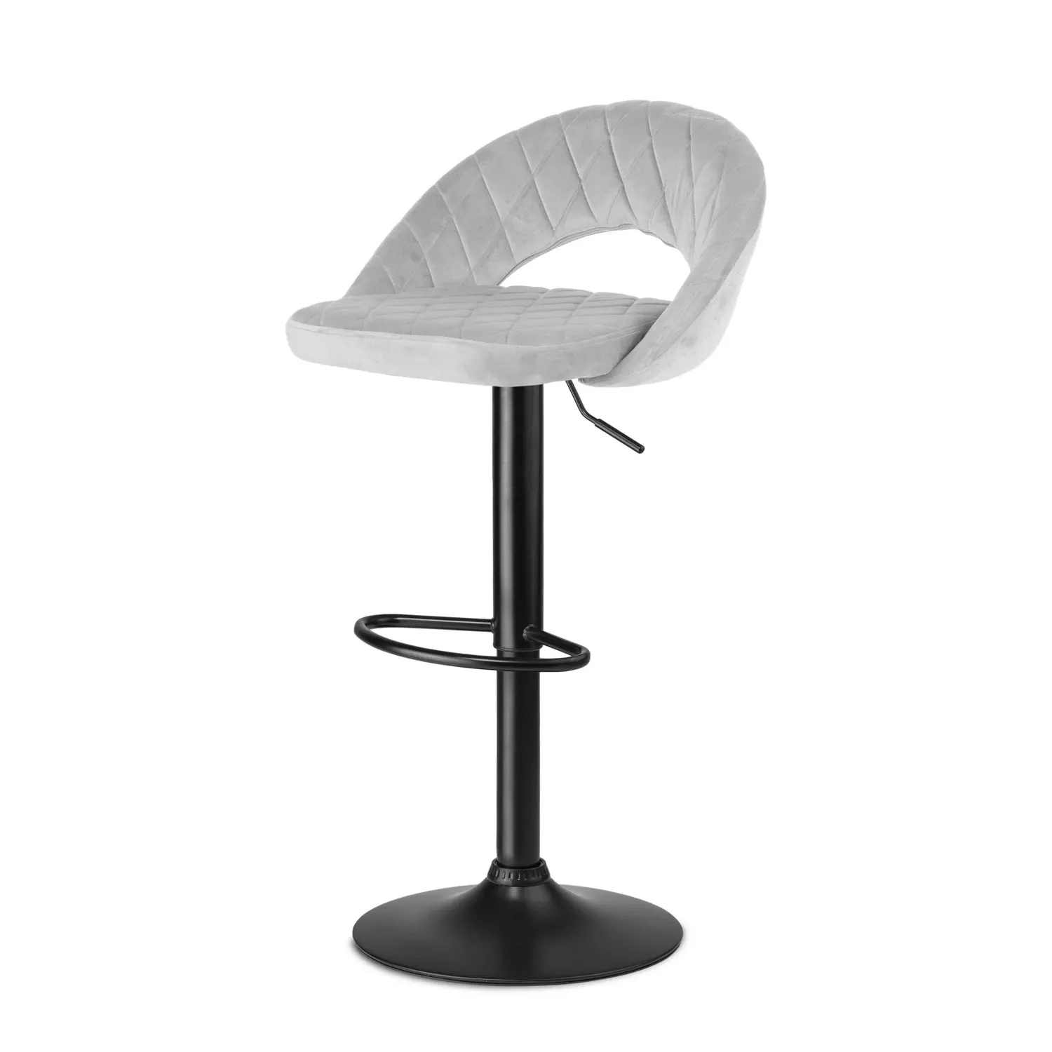 Meva baro kėdė su atlošu, pilka - nuotrauka 1