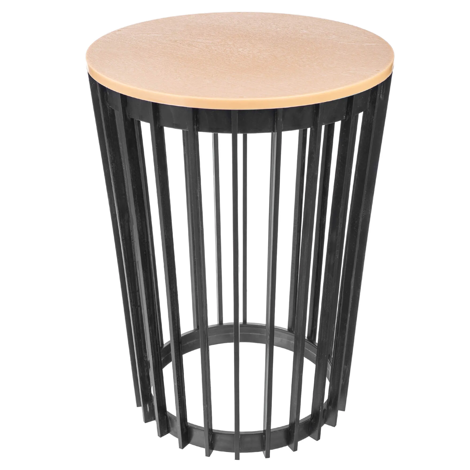 Aytre dvipusis augalų stovas 54 cm juodas + natūralaus medžio stalviršis