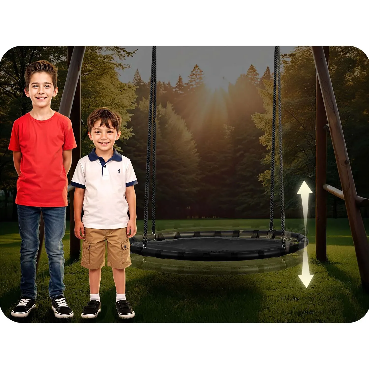 „Neo-Sport Swingo“ 120 cm „Crown Nest“ sūpynės - nuotrauka 1