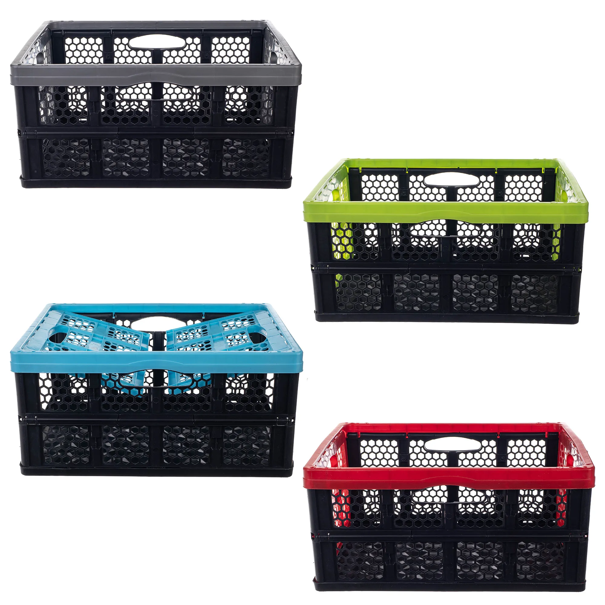 „Kamari“ 32 l sulankstoma įrankių dėžė, pilka