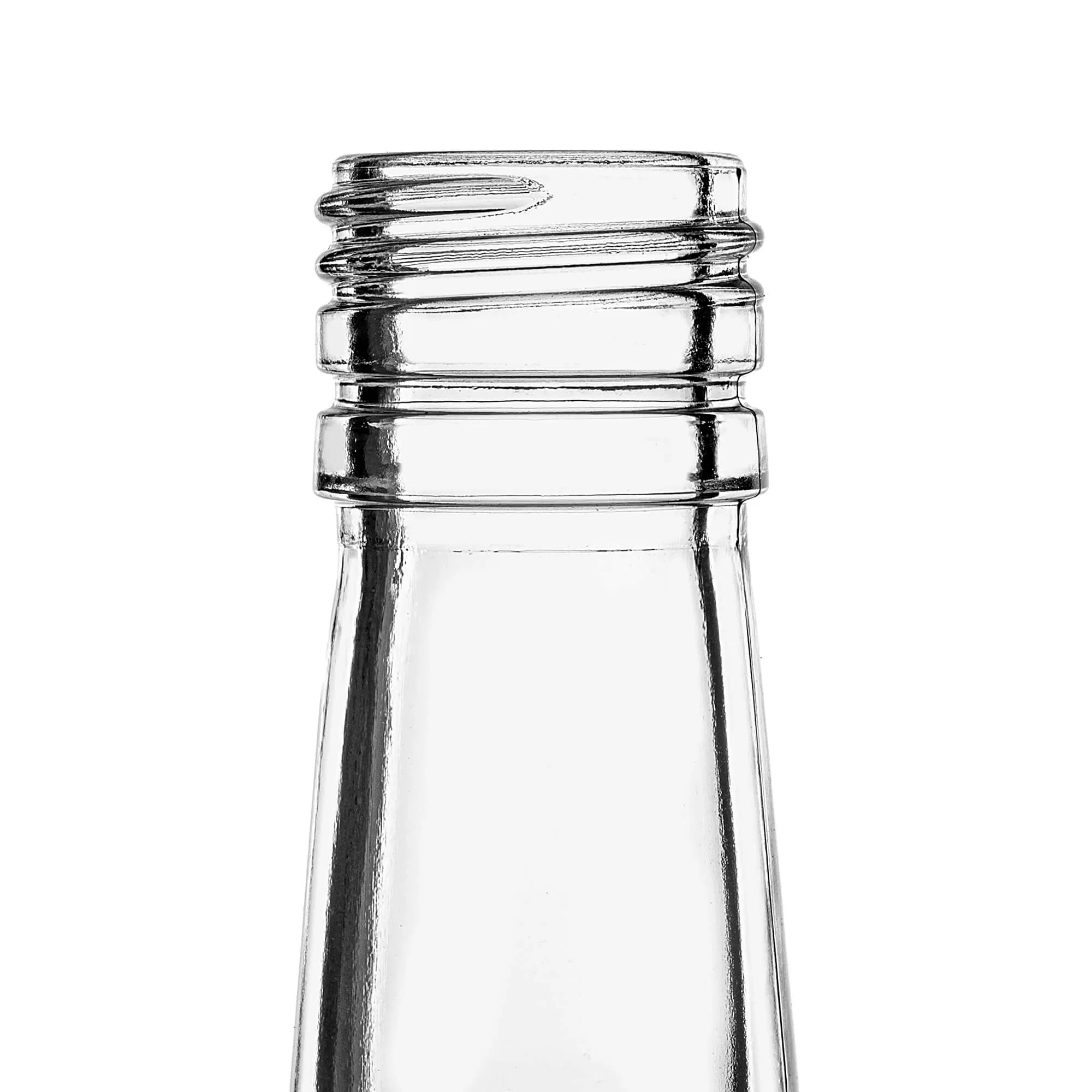 Monopol stikliniai buteliai 1000 ml su ilgu juodu dangteliu, 40 vnt.