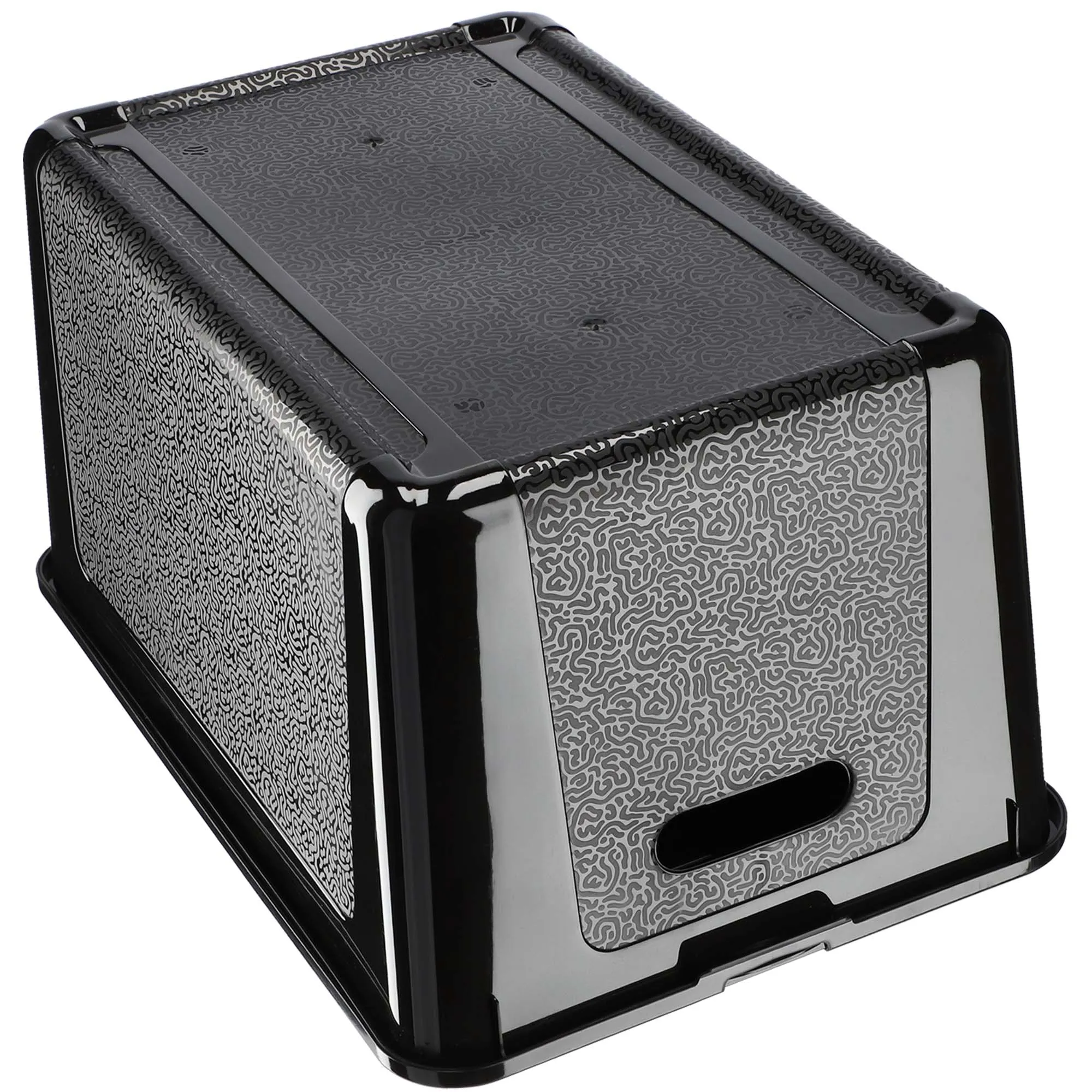 Dozza 17 l juodas laikymo konteineris su dangčiu