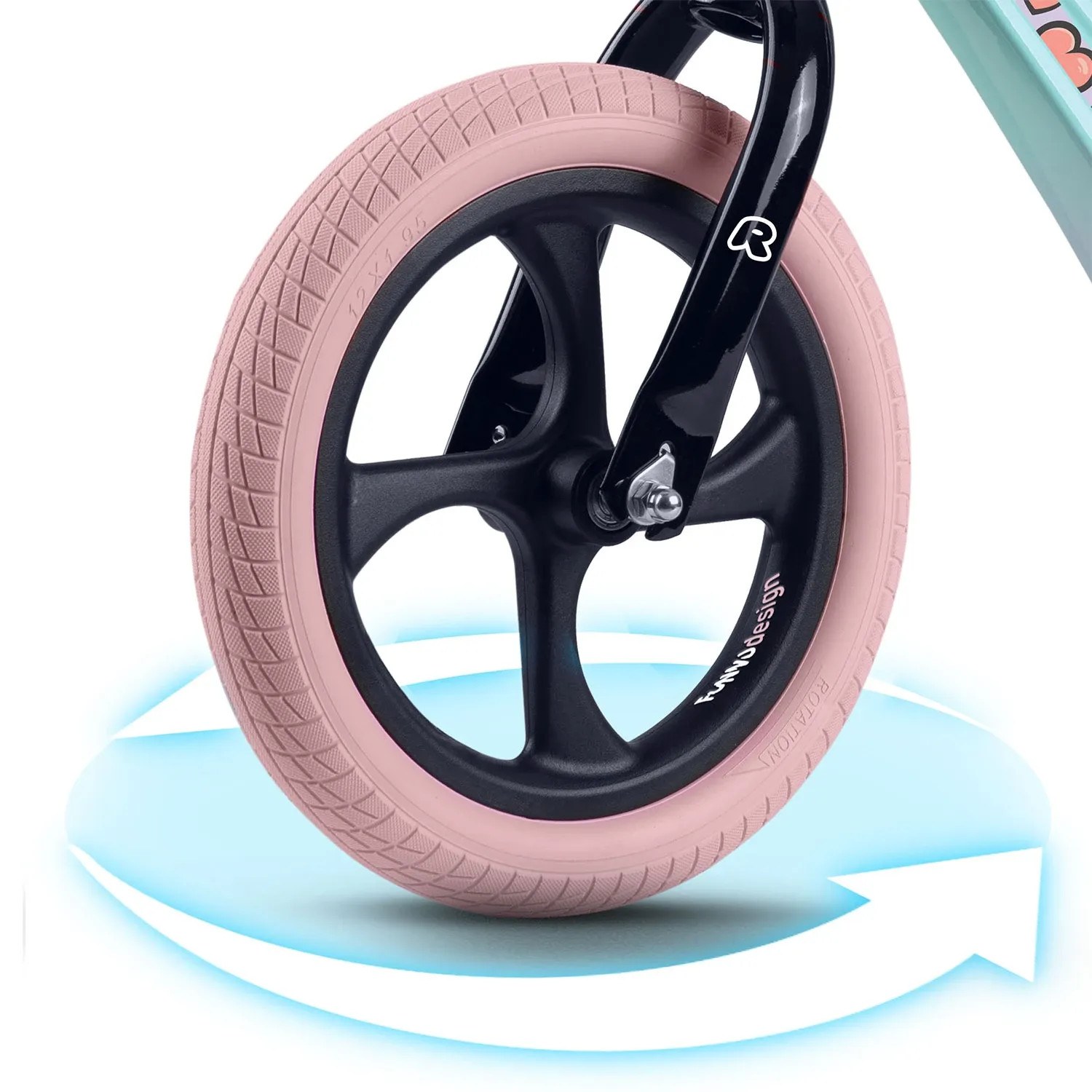 Ricokids FUNNU balansinis dviratis vaikams - nuotrauka 1