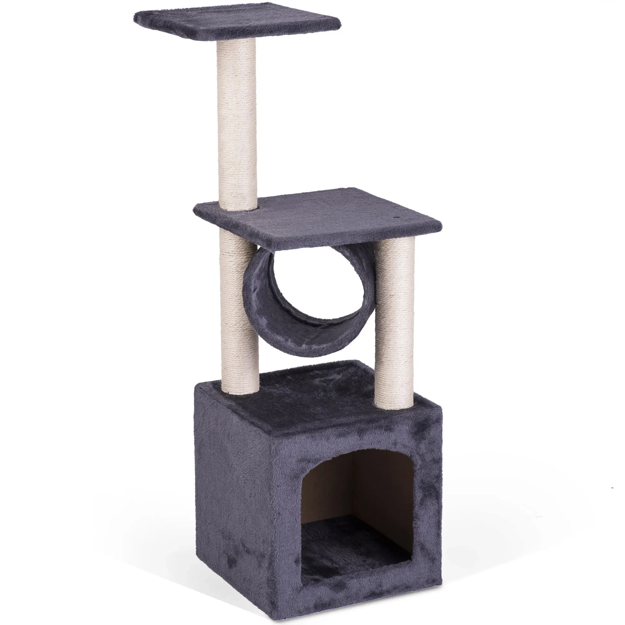 Katės draskyklė 93 cm DR-259 Pethaus su pele, pilka - nuotrauka 1