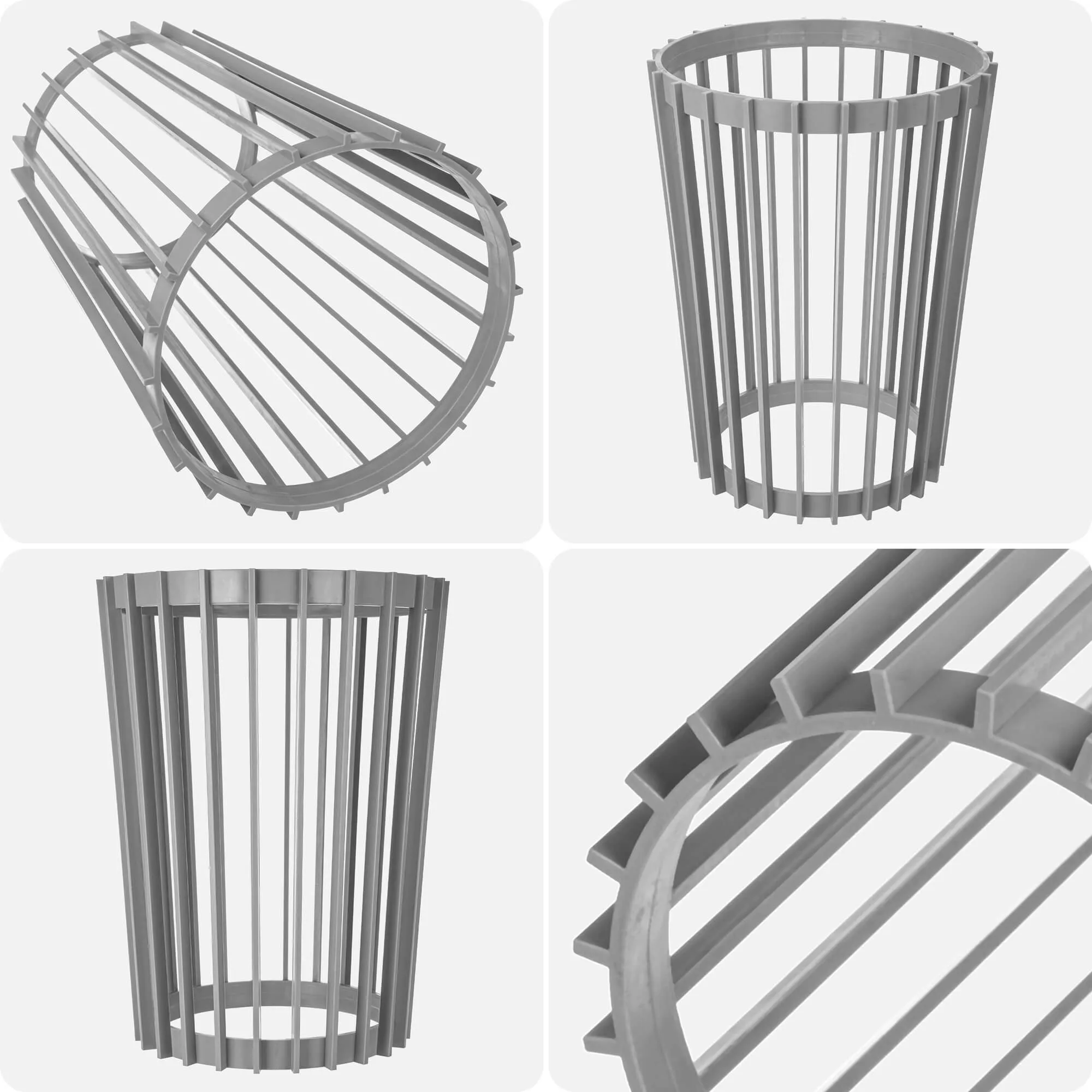 Aytre dvipusis augalų stovas 40 cm platinos spalvos