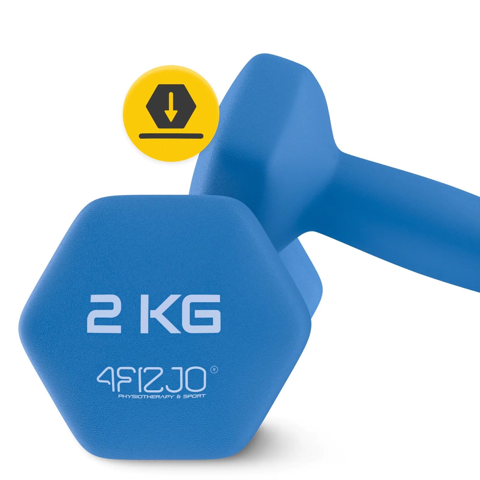 Ketaus hanteliai pratimams Classic 2 x 2 kg