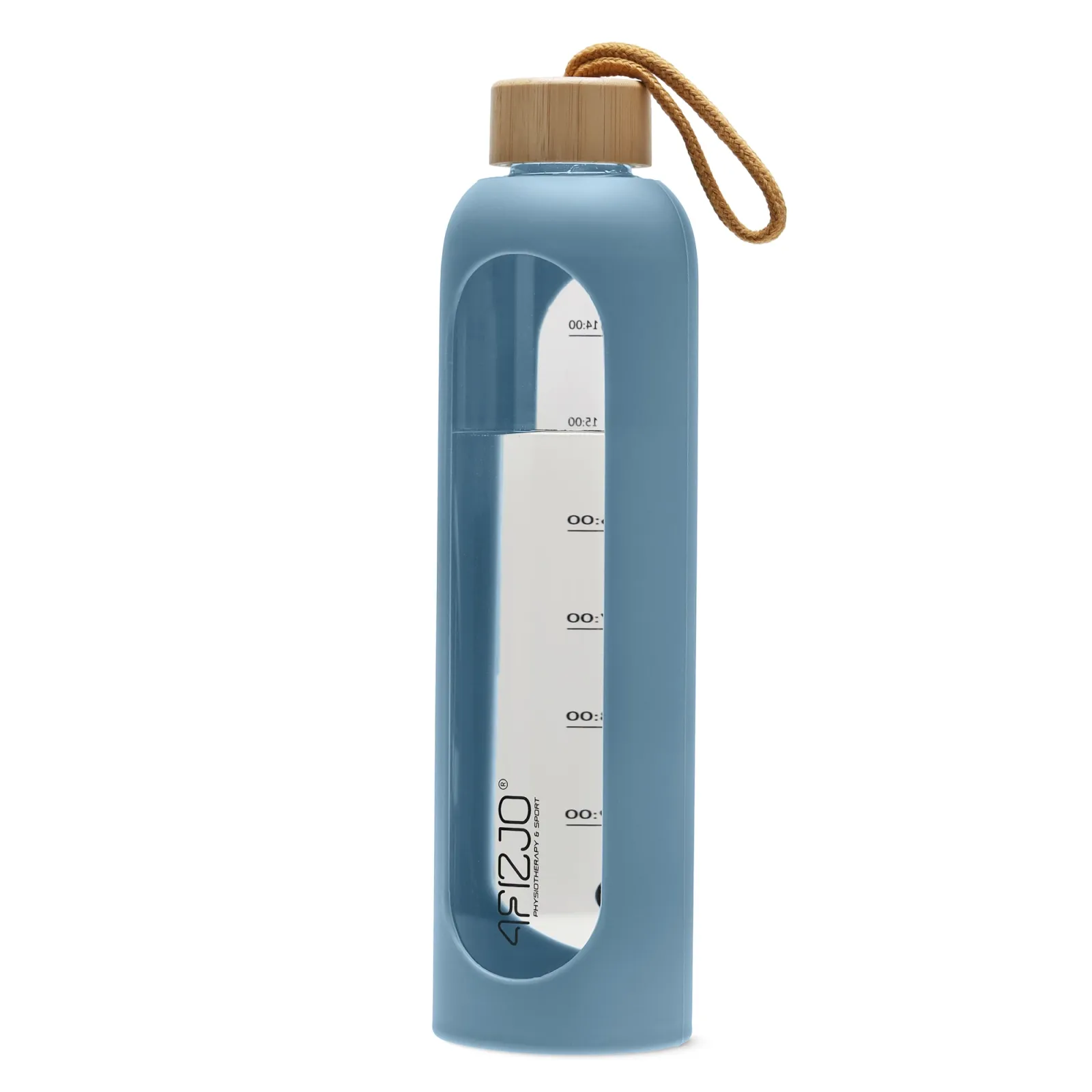 Stiklinis vandens butelis 1 l mėlynas