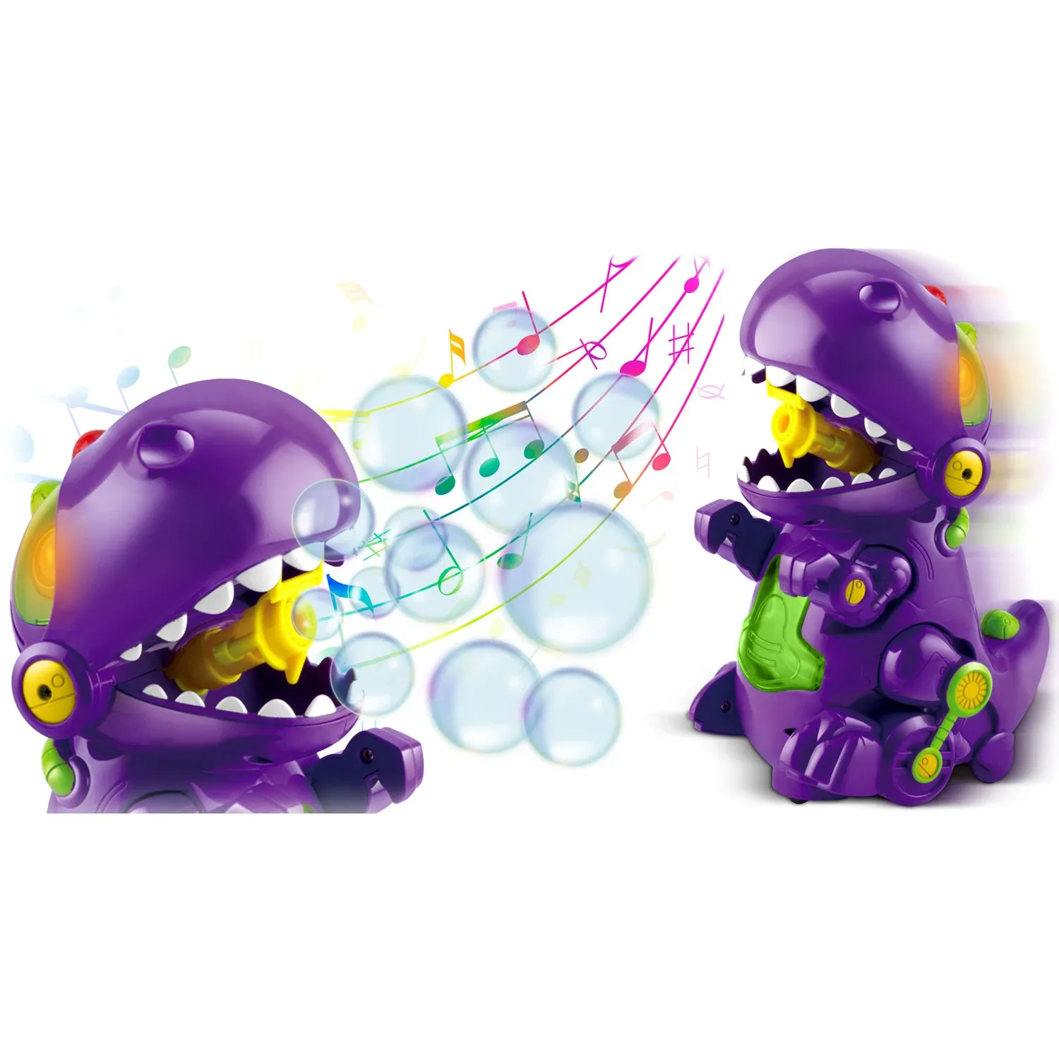 Ricokids RK-909 dinozaurų burbulų aparatas su melodija - nuotrauka 1