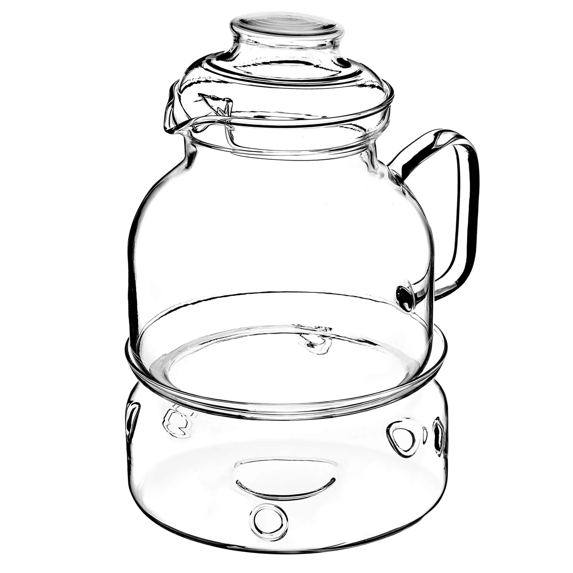 Risel 1,5 l karščiui atsparus ąsotis su šildytuvu