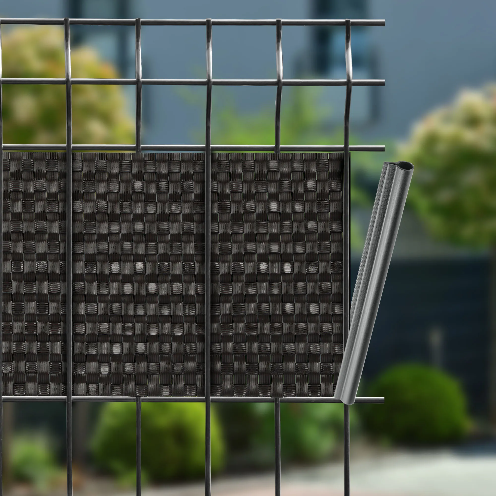Plieninės tvoros juostos laikikliai 1 x 17 cm 2 vnt.