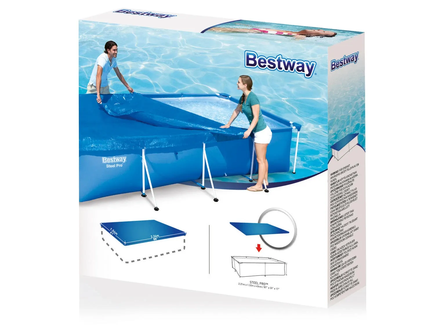 Stačiakampis uždangalas 224 x 154 cm Bestway 58103 - nuotrauka 1