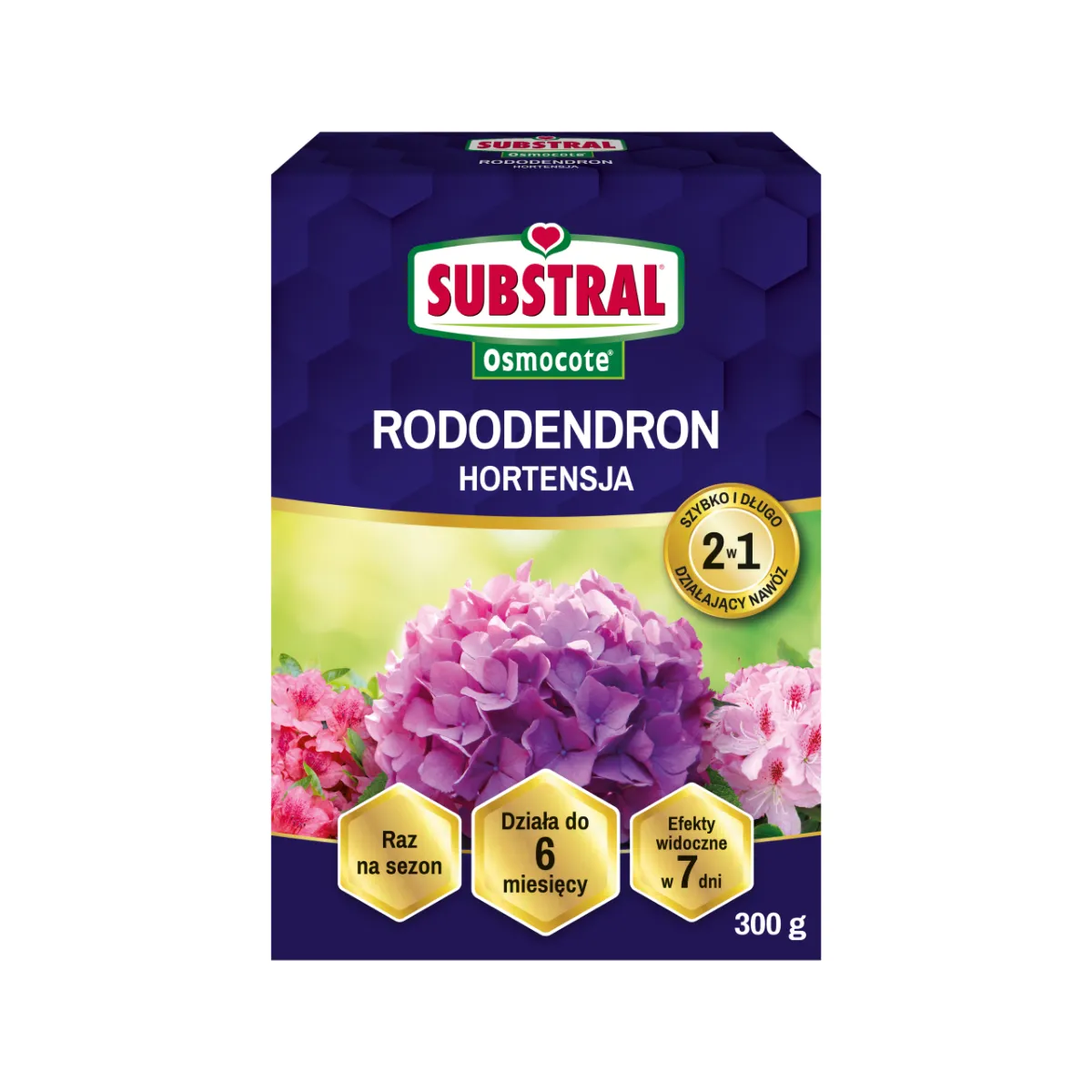 Substral Osmocote 2 viename trąšos rododendrams ir hortenzijoms 300 g