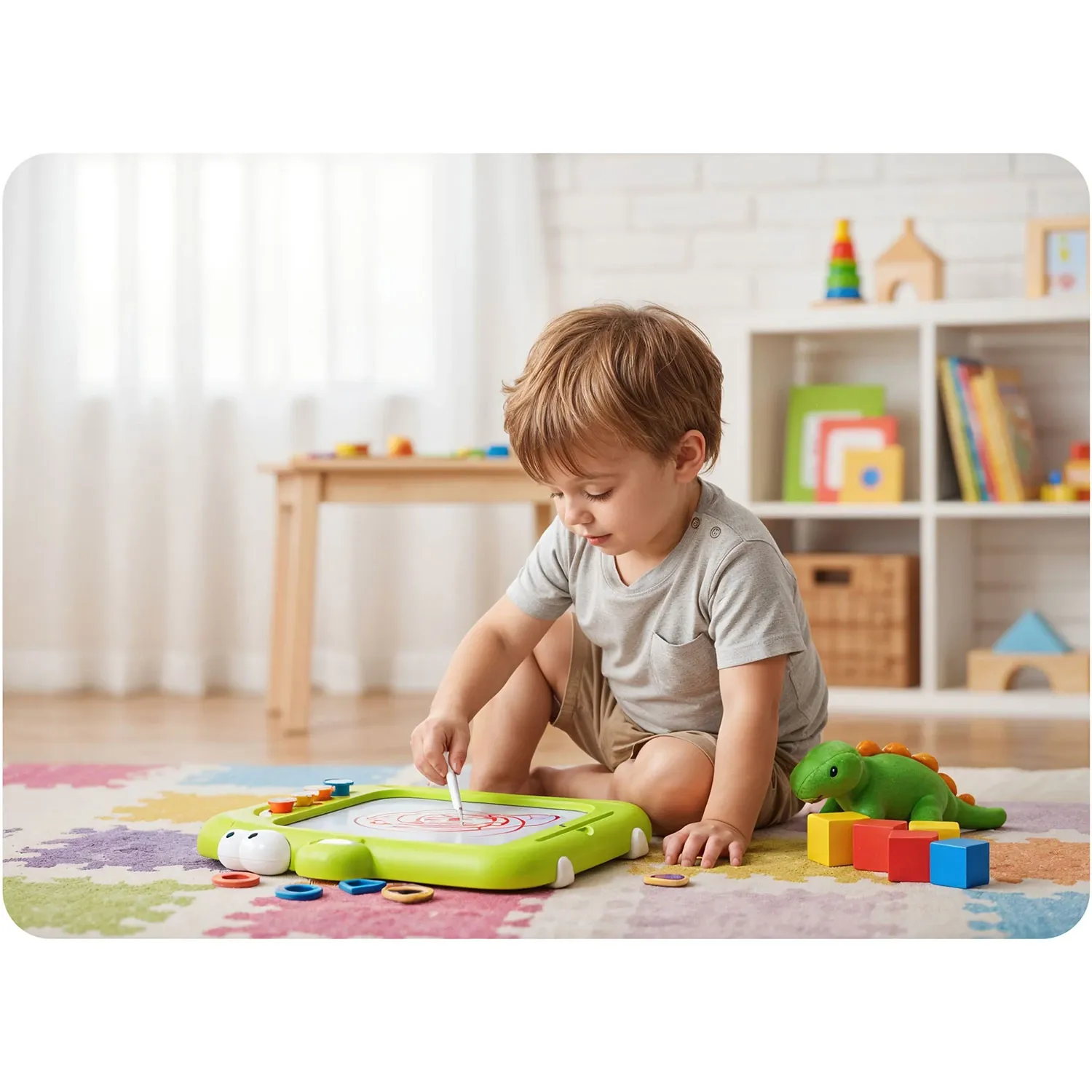 Ricokids RK-823 magnetinė dėlionė vaikams, tangramas - nuotrauka 1