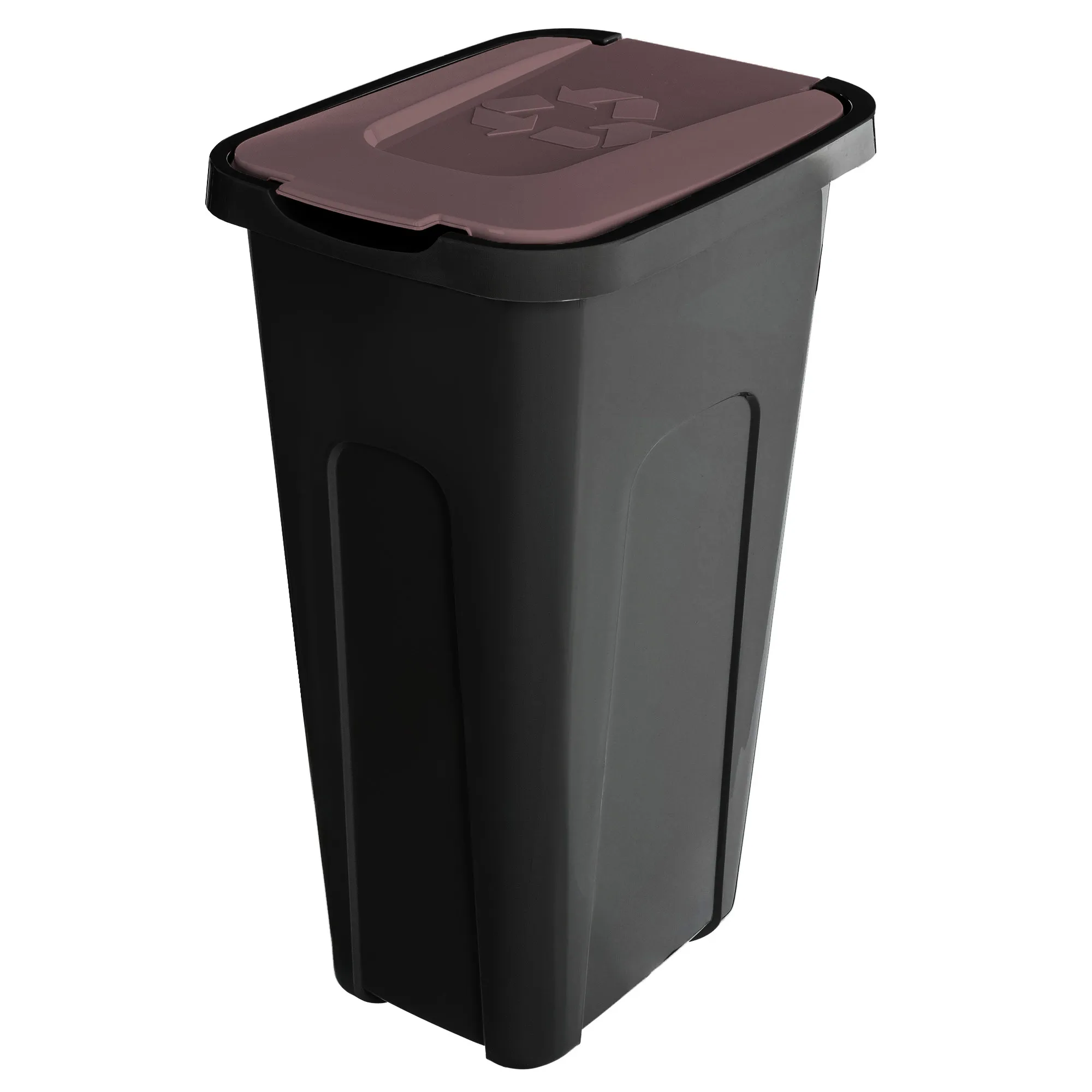 „Entrago“ 30 litrų šiukšliadėžė, juodos ir rudos spalvos