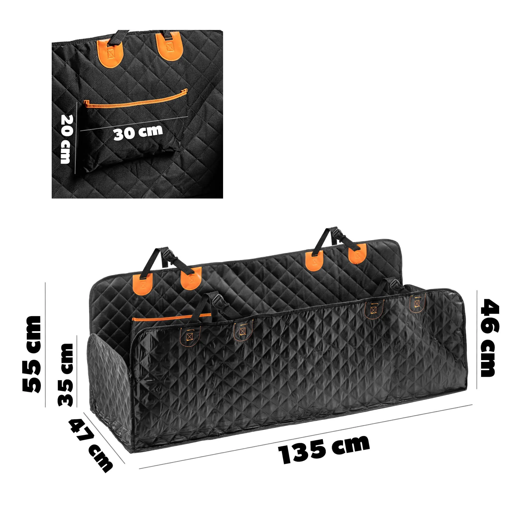 Tapila šuns automobilio sėdynės užvalkalas 135 x 47 cm