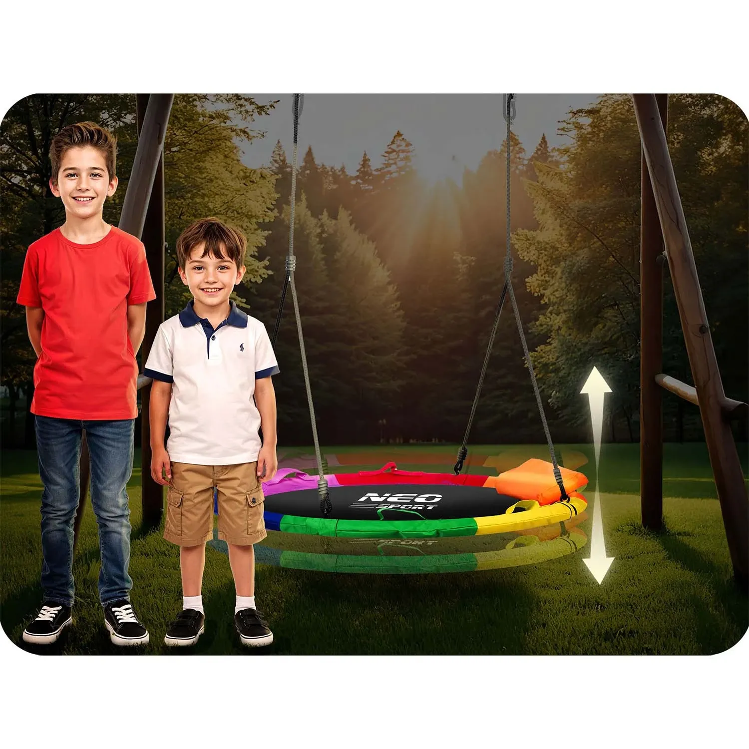 „Neo-Sport Swingo“ 100 cm „Crown Nest“ sūpynės - nuotrauka 1