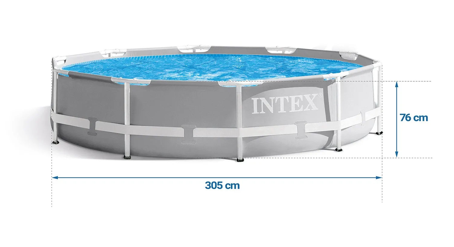 Karkasinis sodo baseinas 305 x 76 cm 15 viename INTEX 26702 + burbulų aparatas NEMOKAMAI - nuotrauka 1