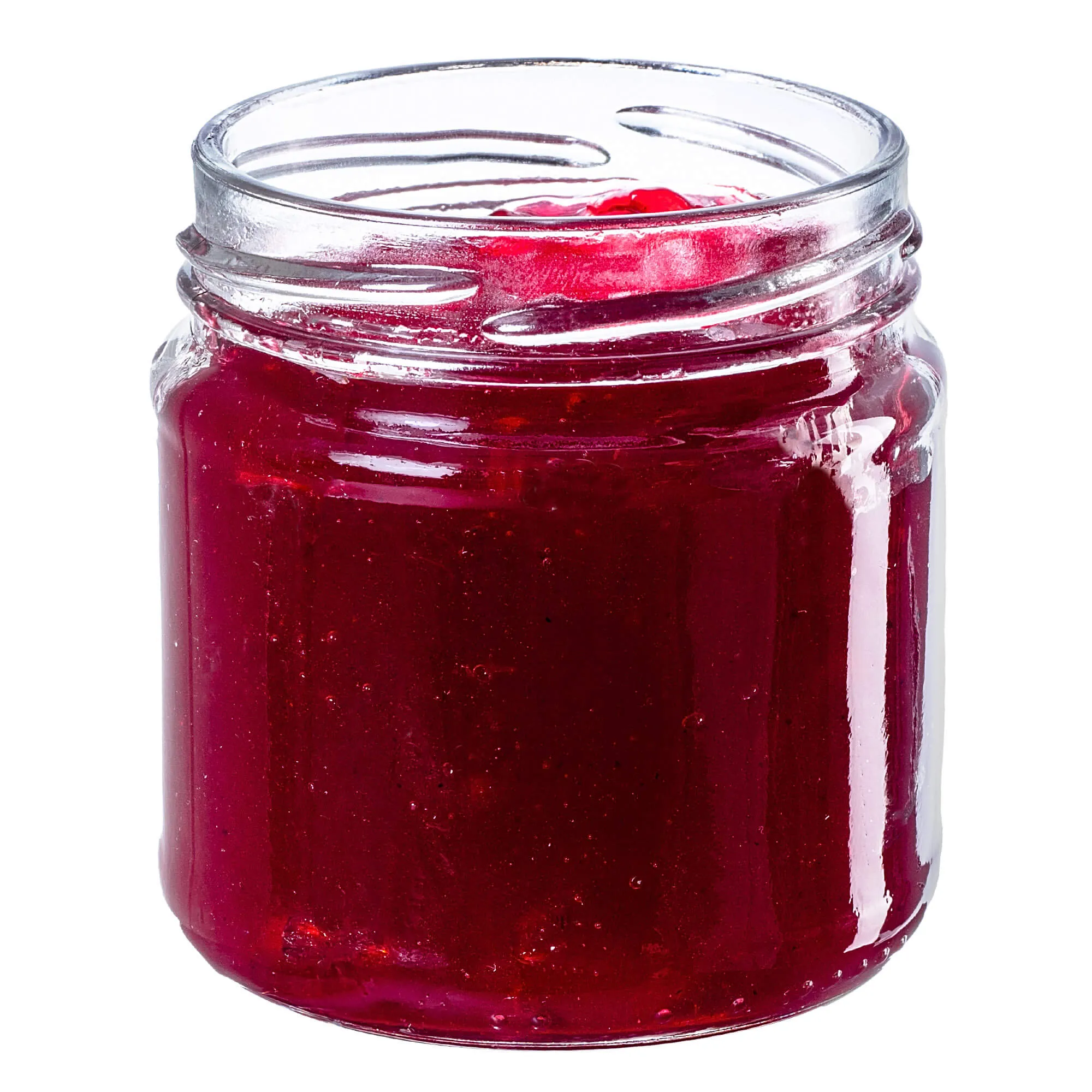 Stiklainiai uogienei Lerma 200 ml 20 vnt. 66 mm + juodi dangteliai