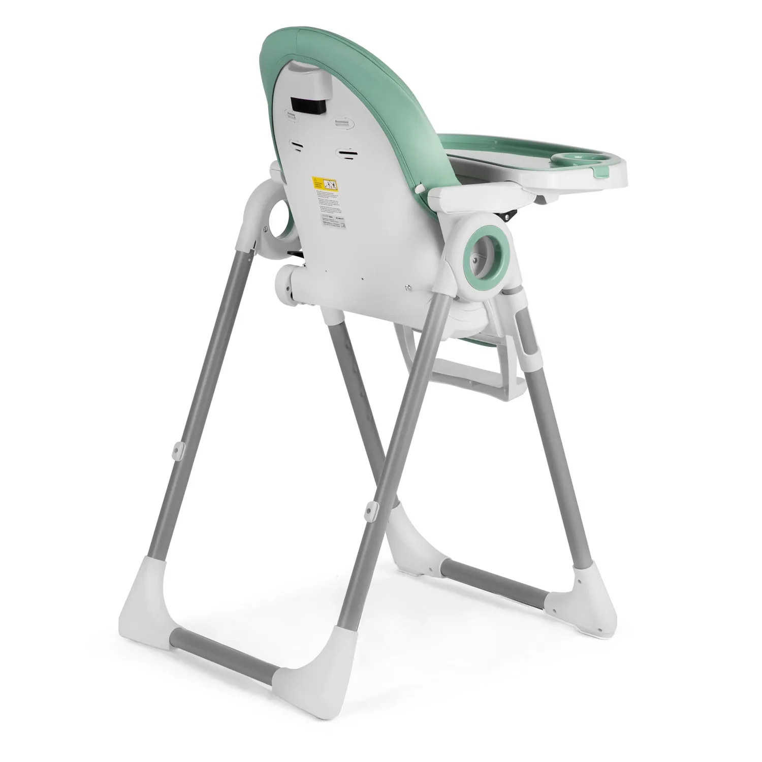 Maitinimo kėdutė su staliuku, „Belo“ šokinėjimo kėdutė, žalia + apsauginis lankelis - nuotrauka 1