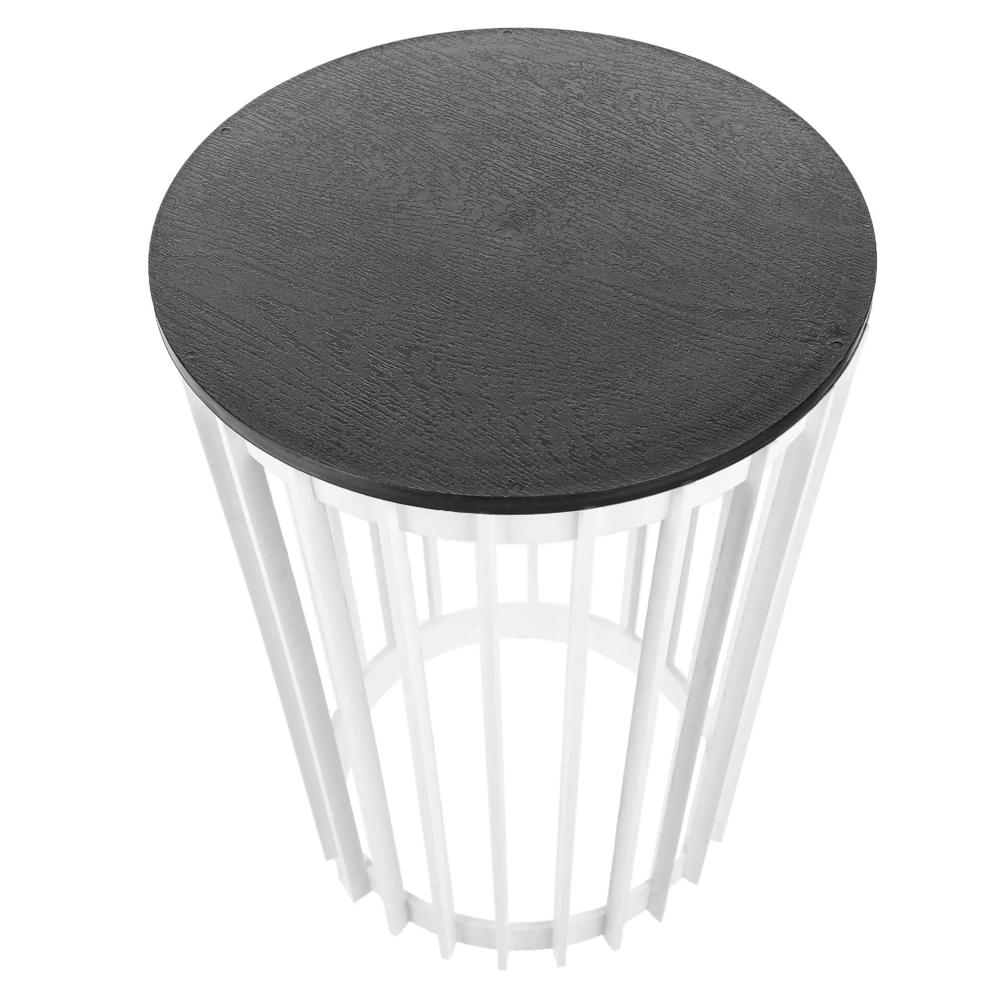 Aytre dvipusis augalų stovas 40 cm baltas + juodas stalviršis