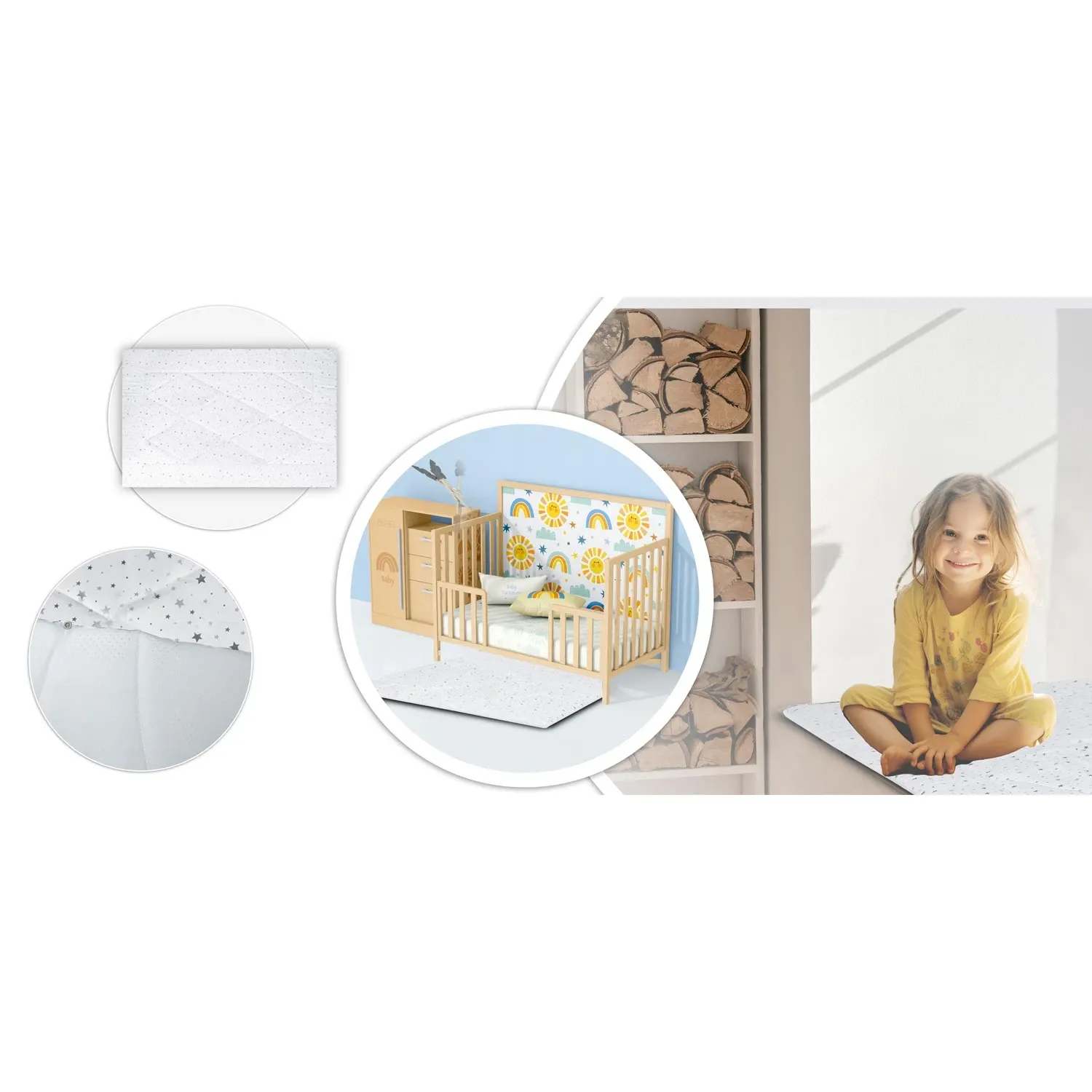 NK-406 Nukido vaikiška tipi palapinė - šviesiai pilka - nuotrauka 1