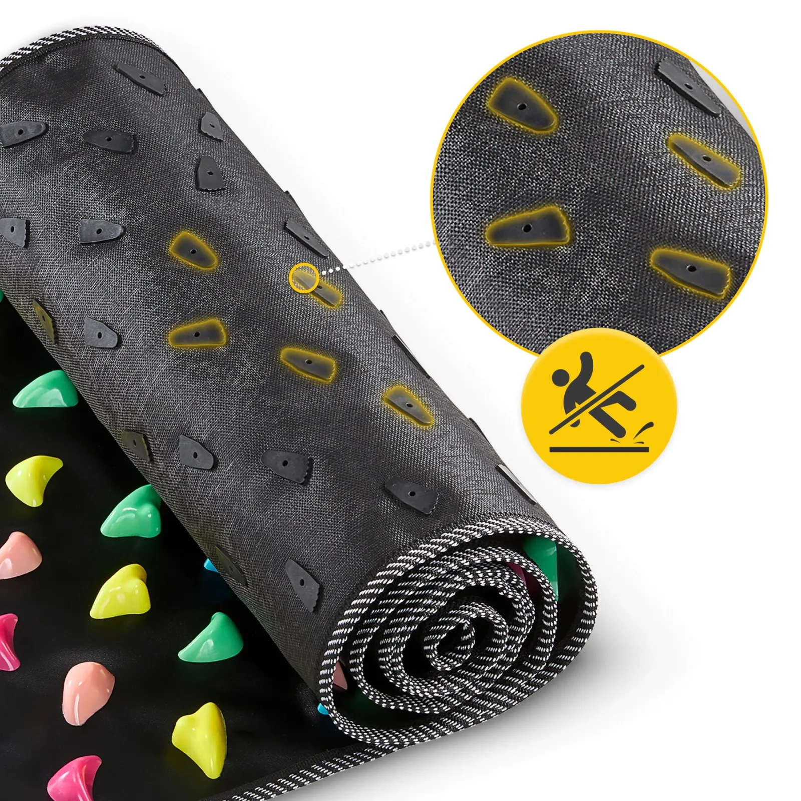 Pėdų masažo kilimėlis su akmenimis 140 x 35 cm